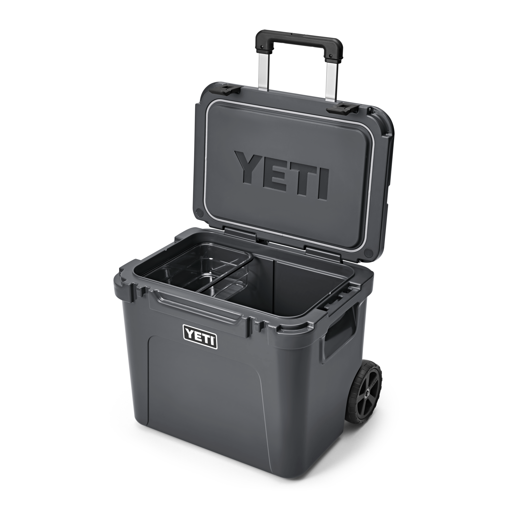60 Wheeled Cooler, Charcoal, large