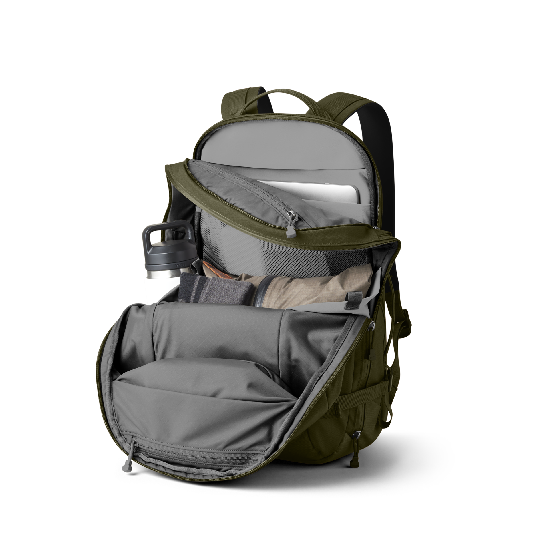 27L Carry On Backpack, Olive, large