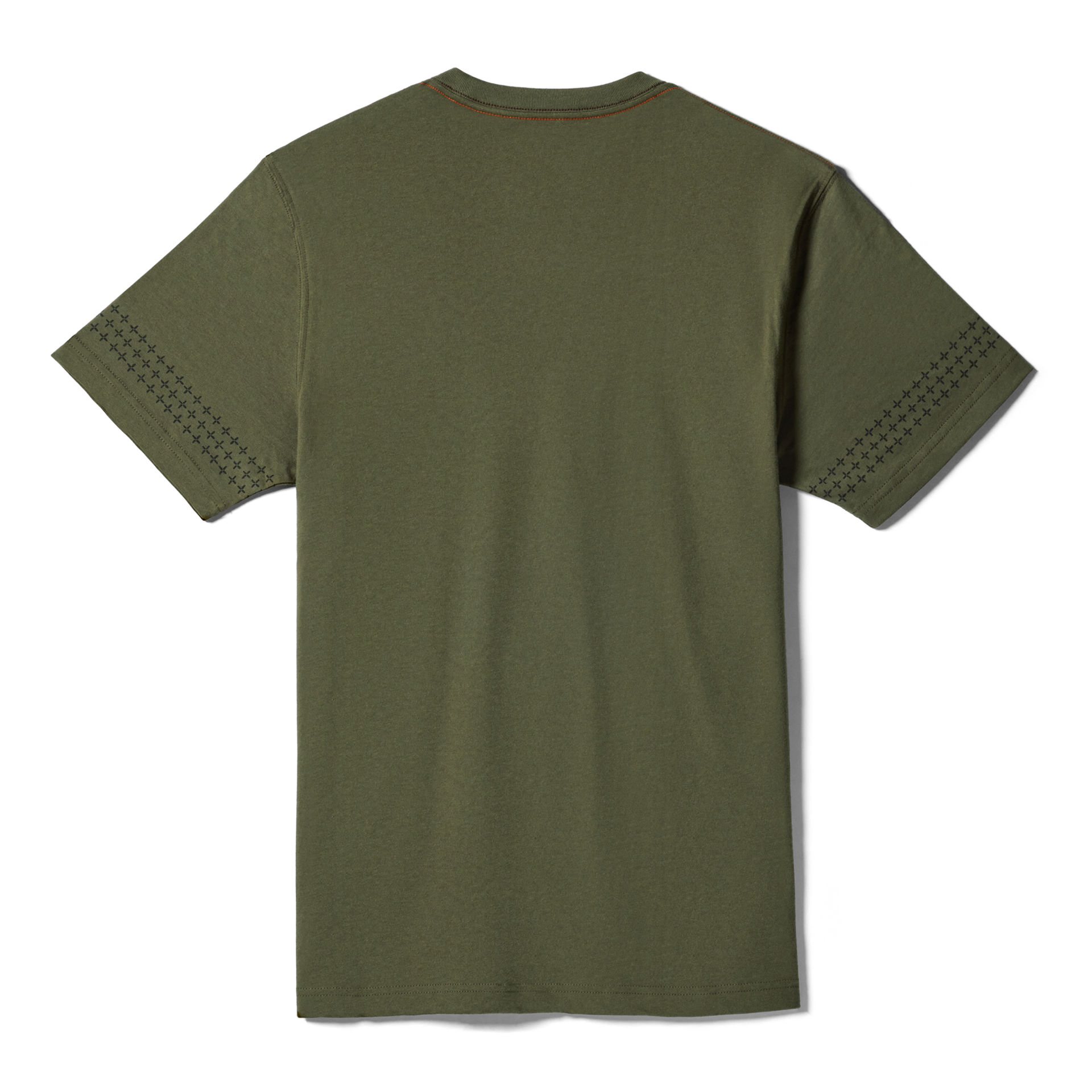 Dub Store Cotton Short Sleeve T-Shirt, Dark Olive, large