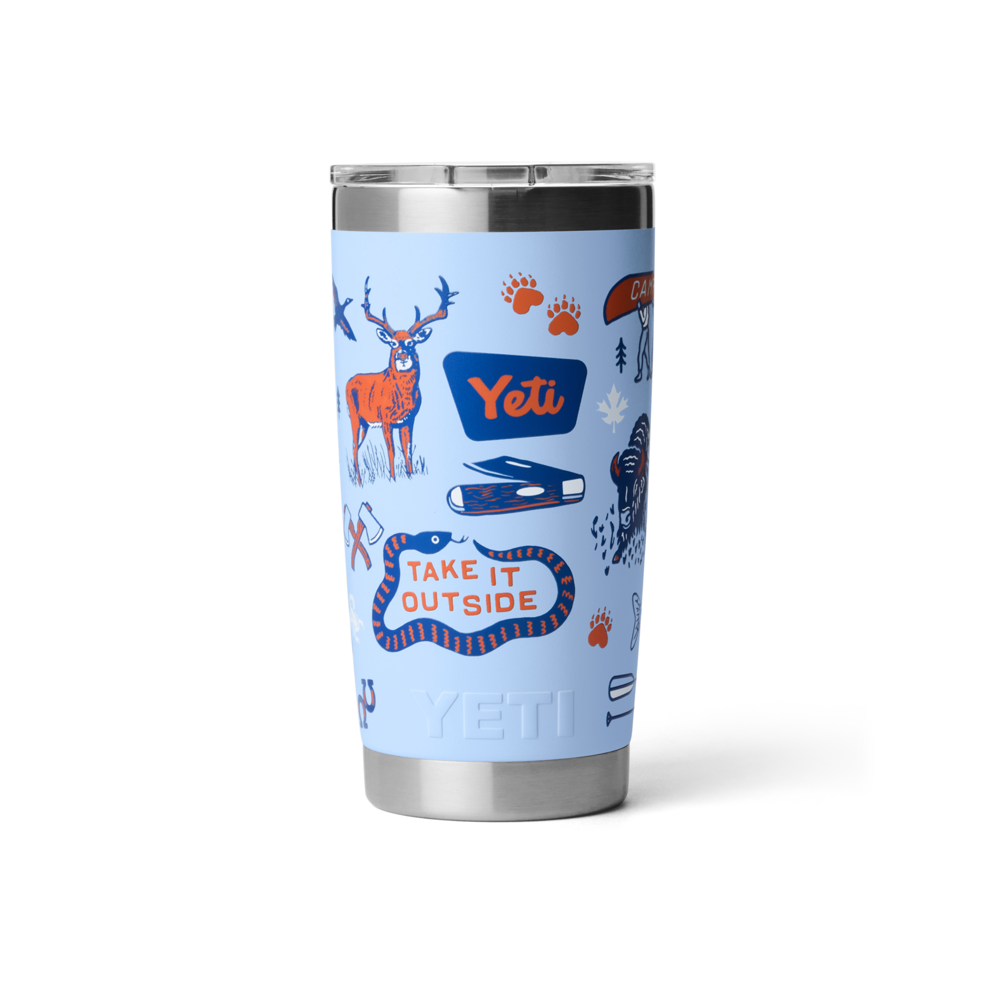 20 oz Tumbler, Big Sky Summer Camp, large