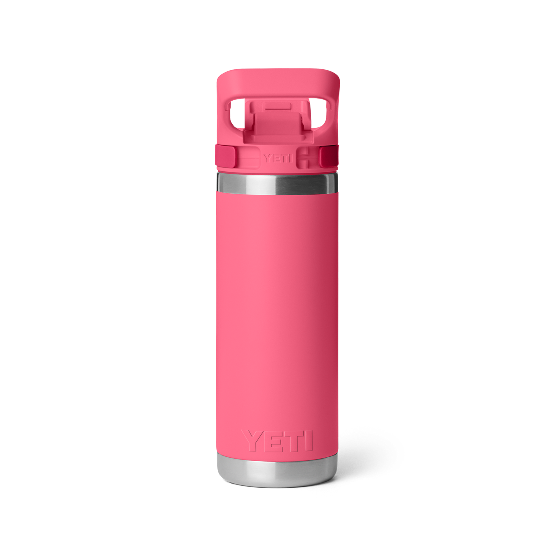 18 oz Water Bottle, Tropical Pink, large