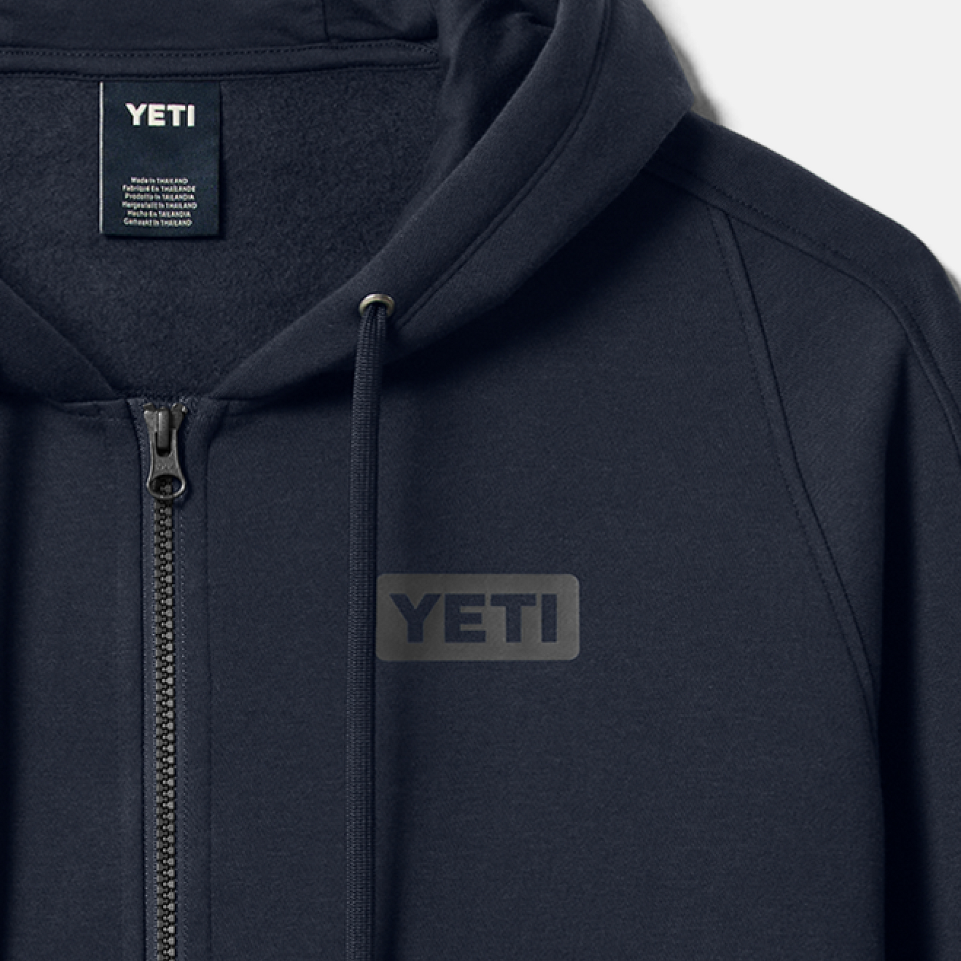 Full Zip Hoodie, Navy, large