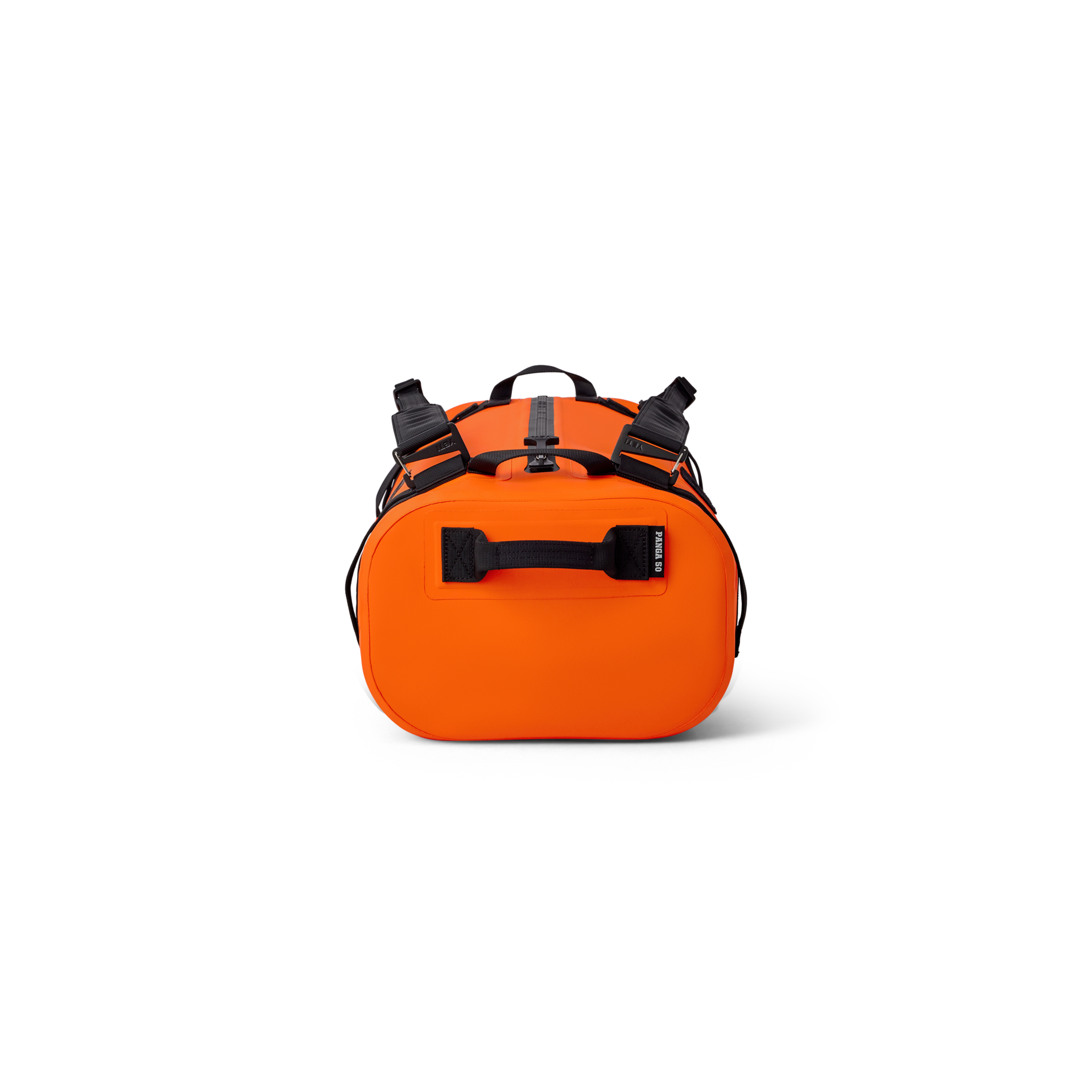 50L Waterproof Duffel, Orange/ Black, large