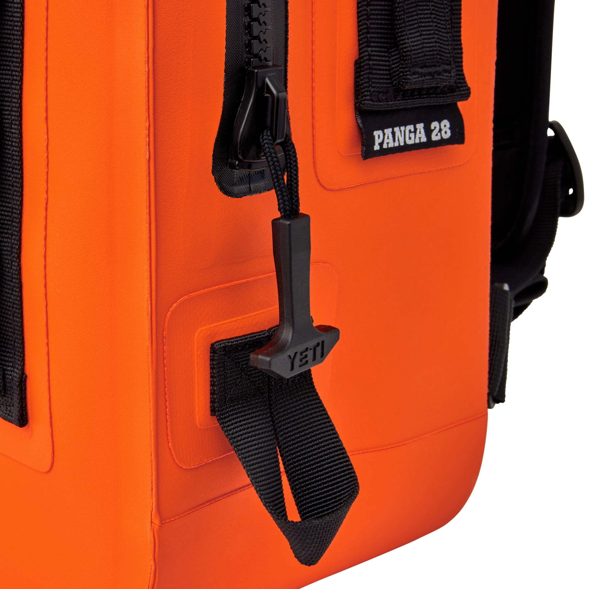 28L Waterproof Backpack, Orange/ Black, large