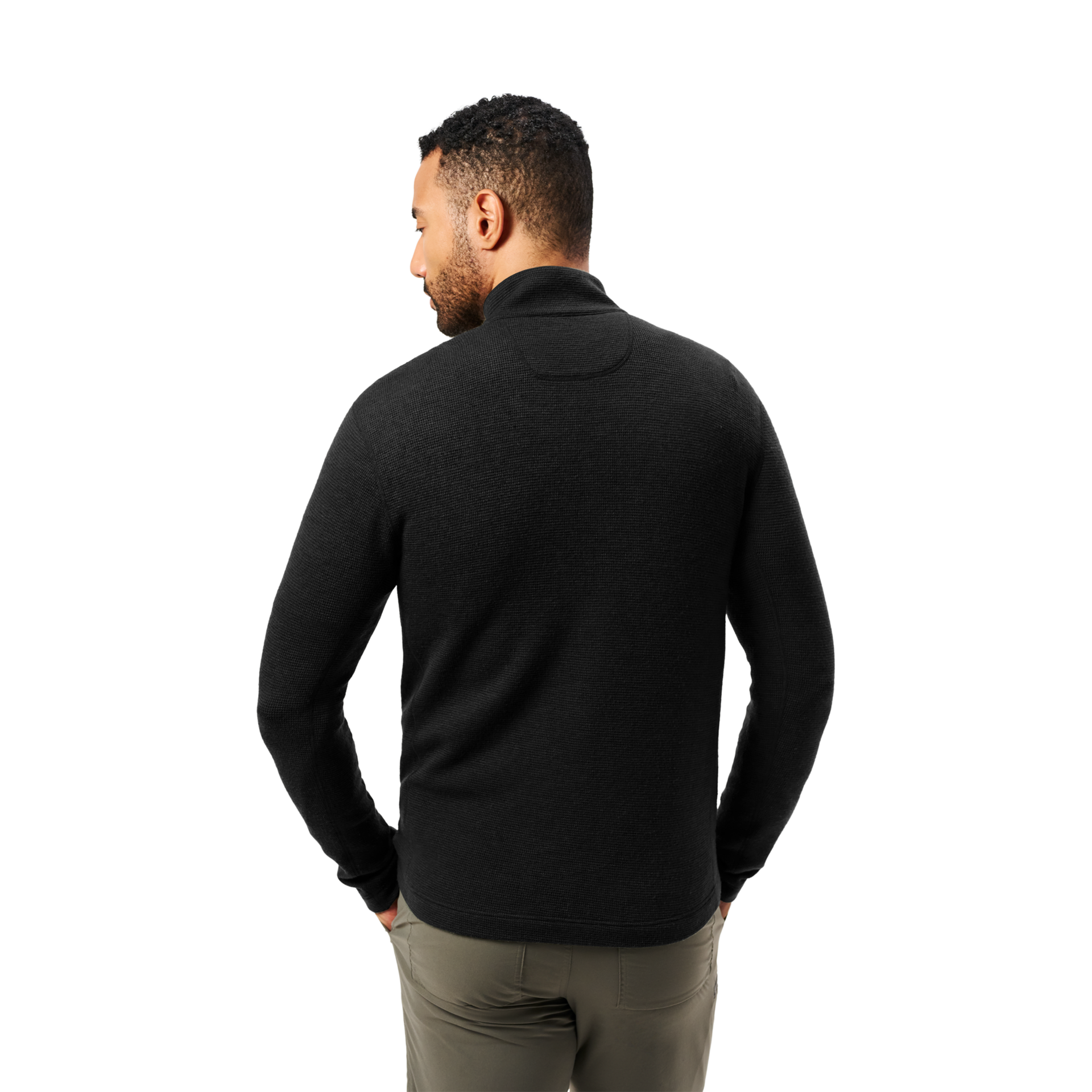 Men&rsquo;s Merino 250 Quarter-Zip, Black, large