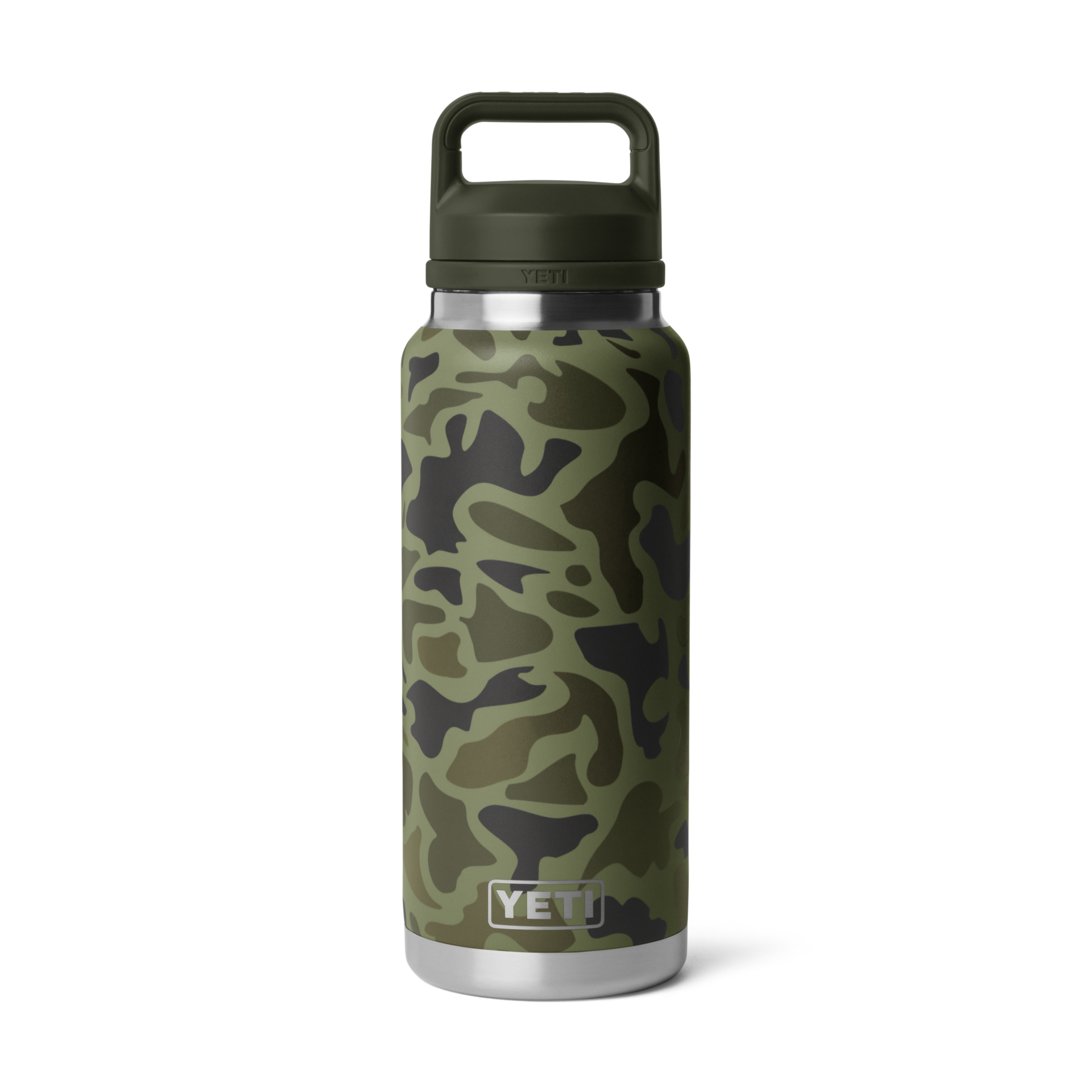 36 oz Water Bottle, Olive Camo, large