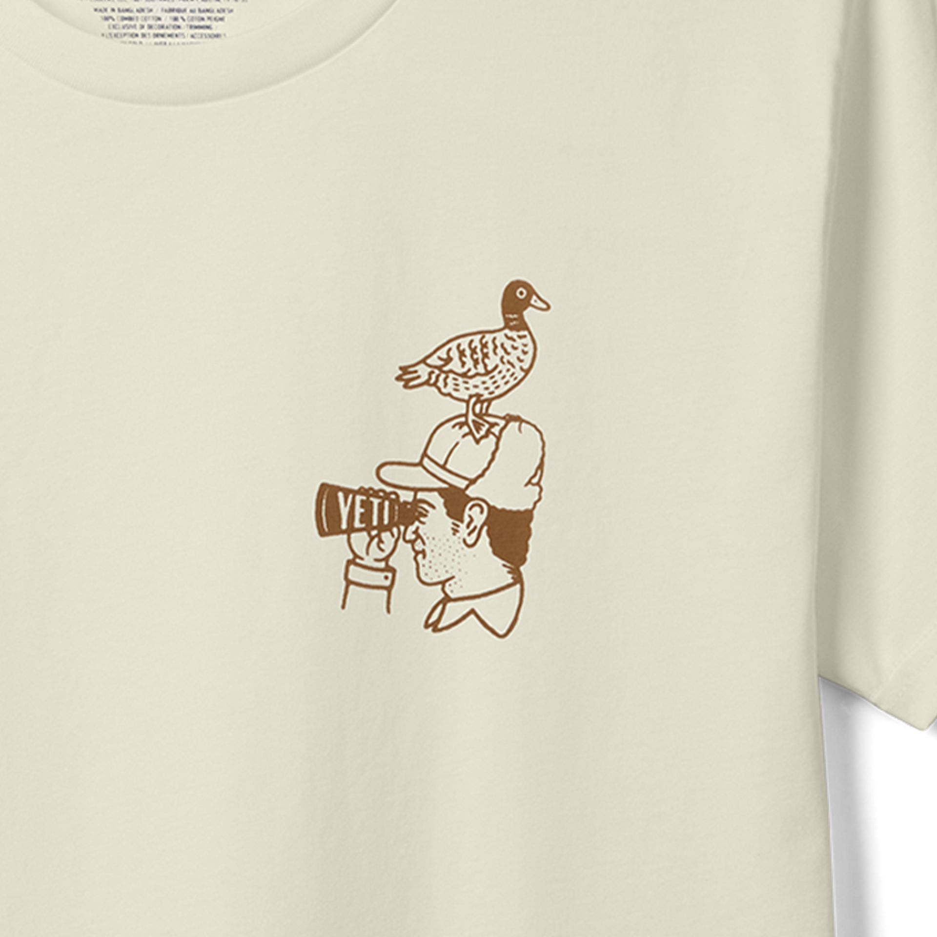 Short Sleeve T-Shirt, Natural, large