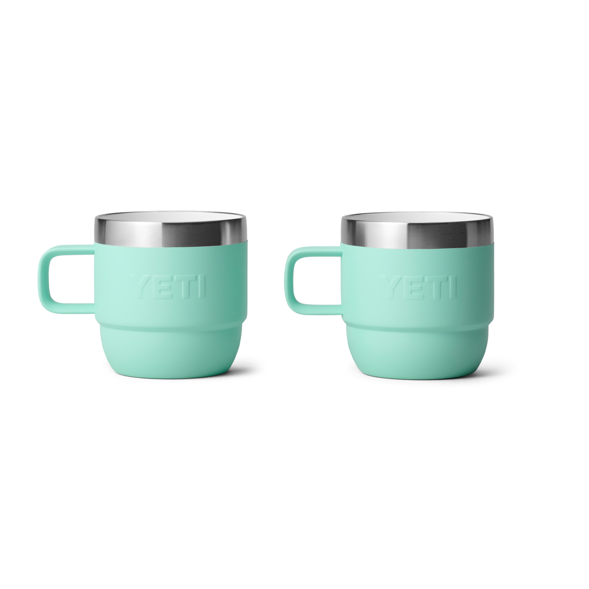 6 oz Stackable Mugs, Seafoam, large