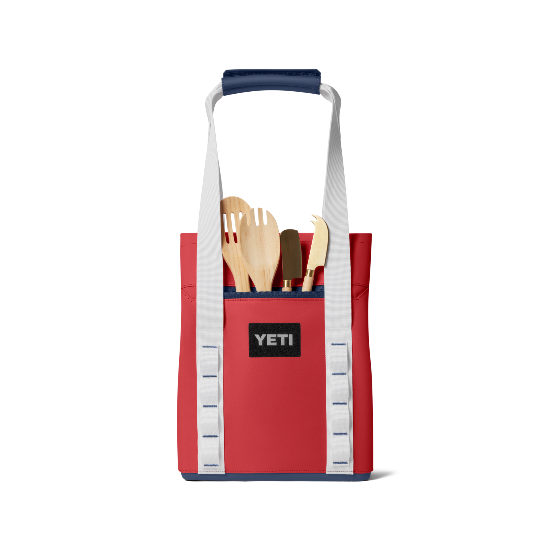 14L Insulated Tote Bag, Rescue Red/Navy/White, large