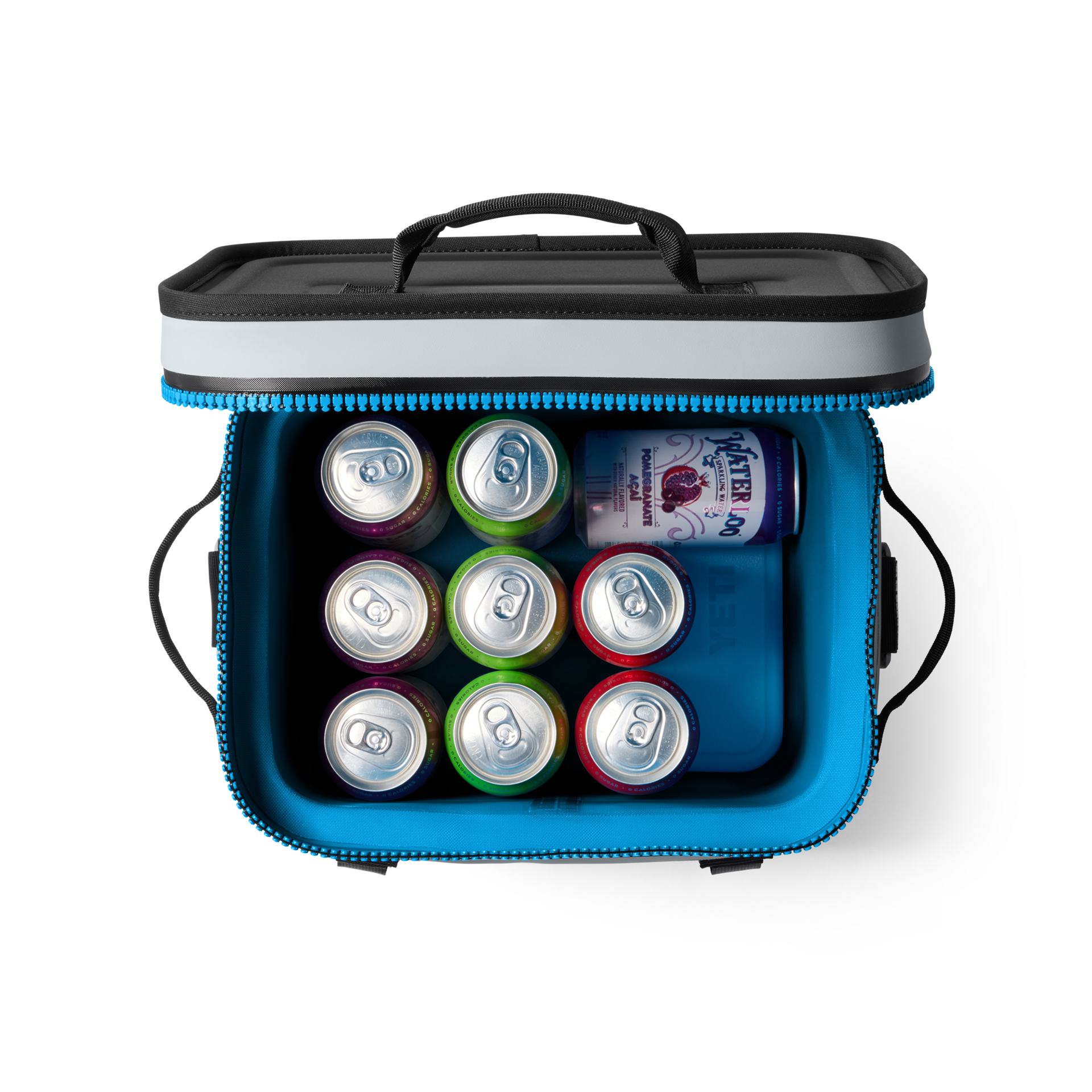 12 Soft Cooler, Fog Gray/Blue, large