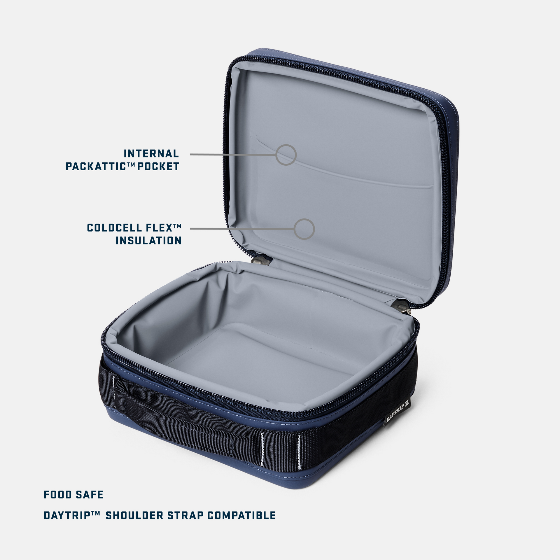 3L Lunch Box, Black, large