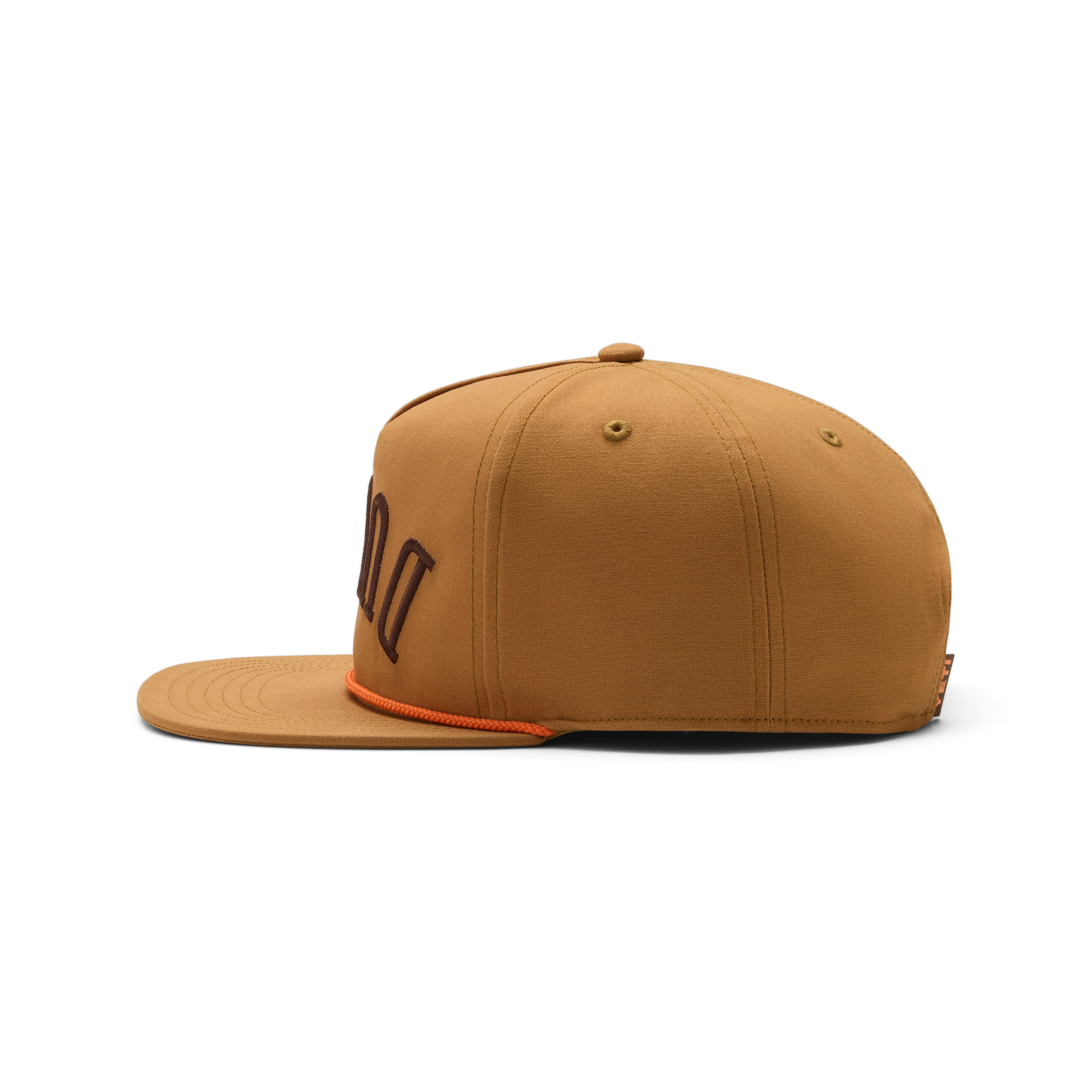 Gorra plana con cuerda, Caf&eacute;, large