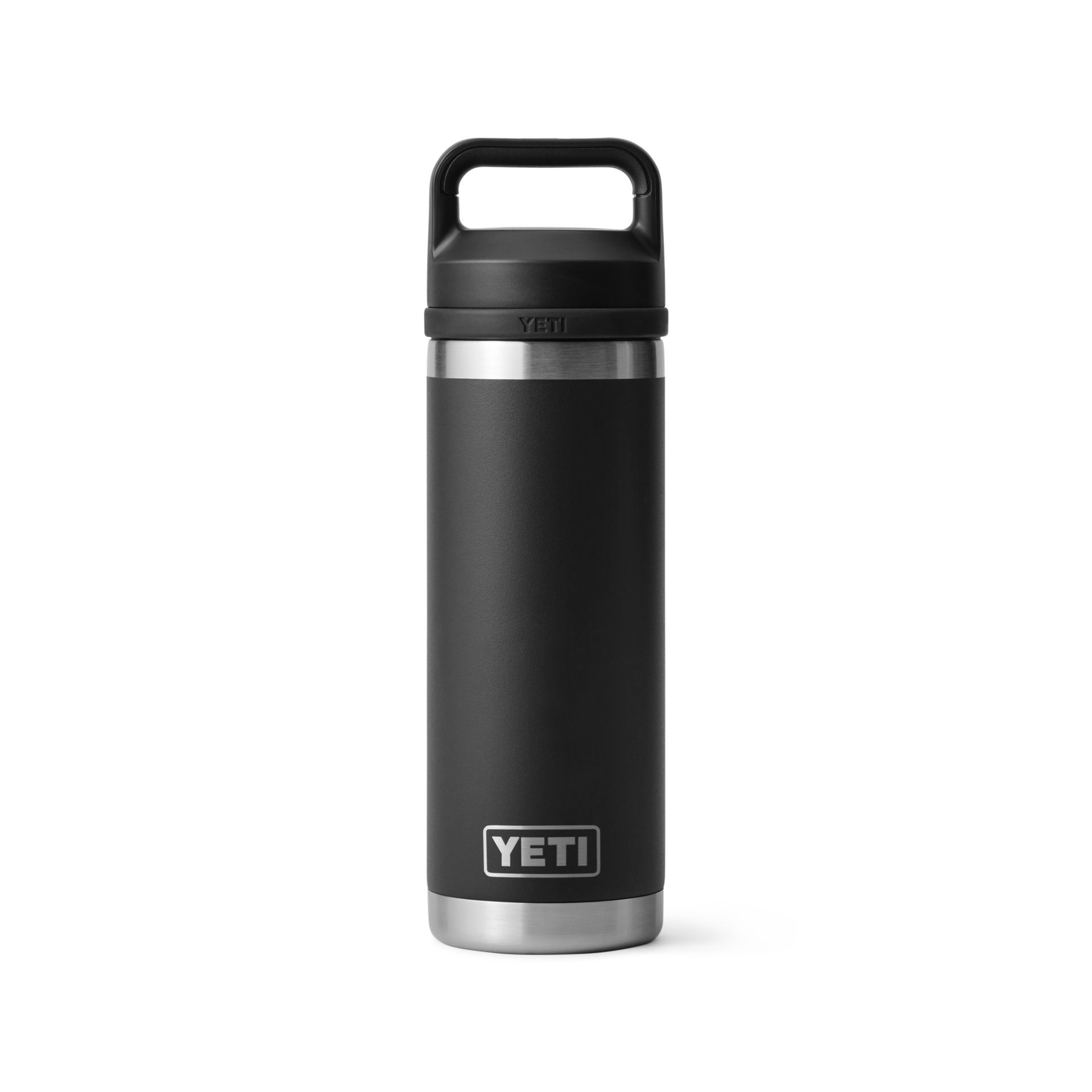 18 oz Water Bottle, Black, large