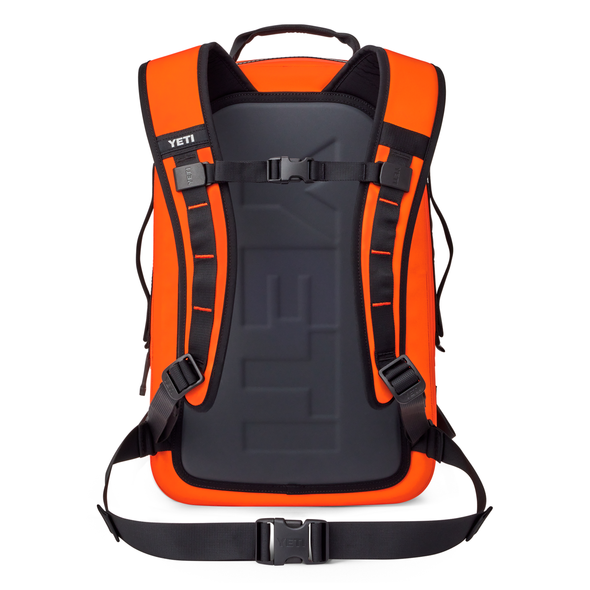 28L Waterproof Backpack, Orange/ Black, large