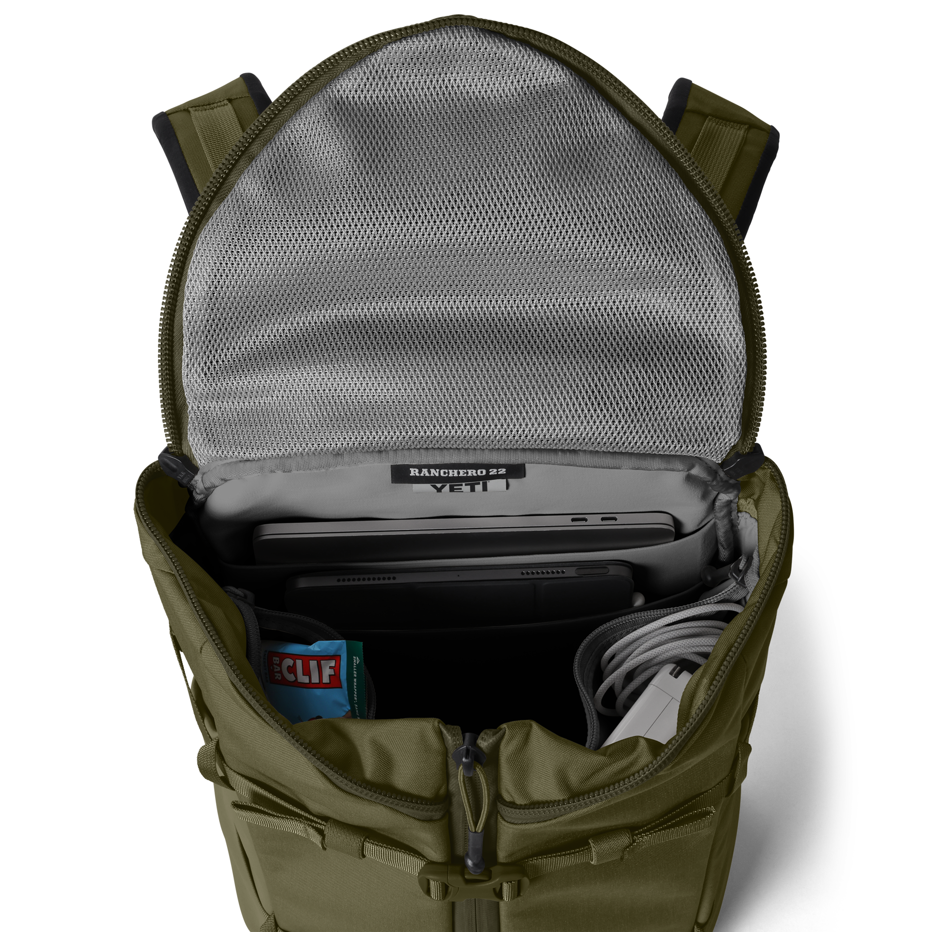 Sac &agrave; dos du quotidien 22 L, Vert Olive, large