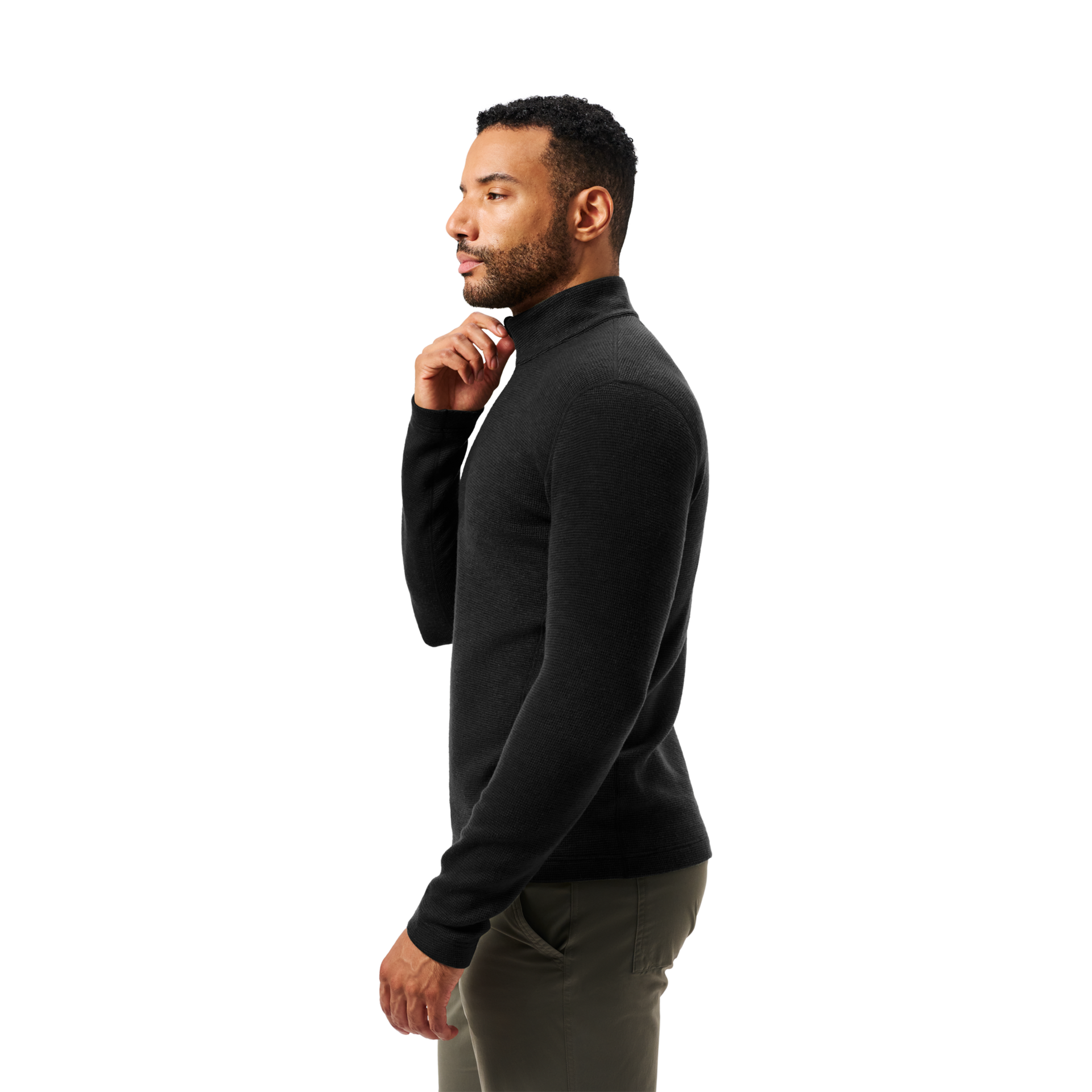 Men&rsquo;s Merino 250 Quarter-Zip, Black, large