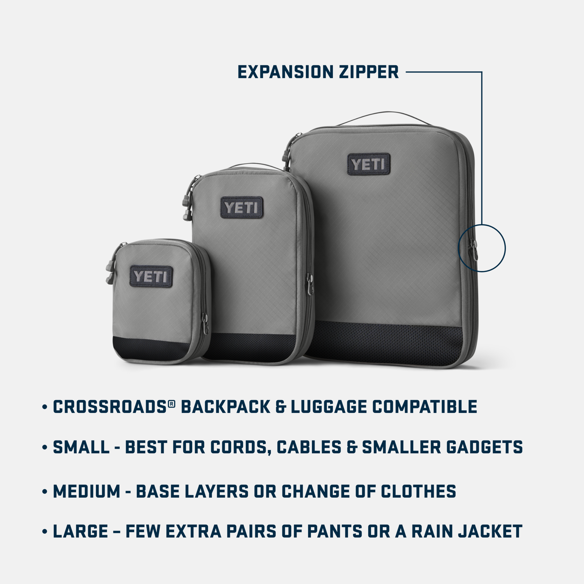 Packing Cube - Large, Gray, large