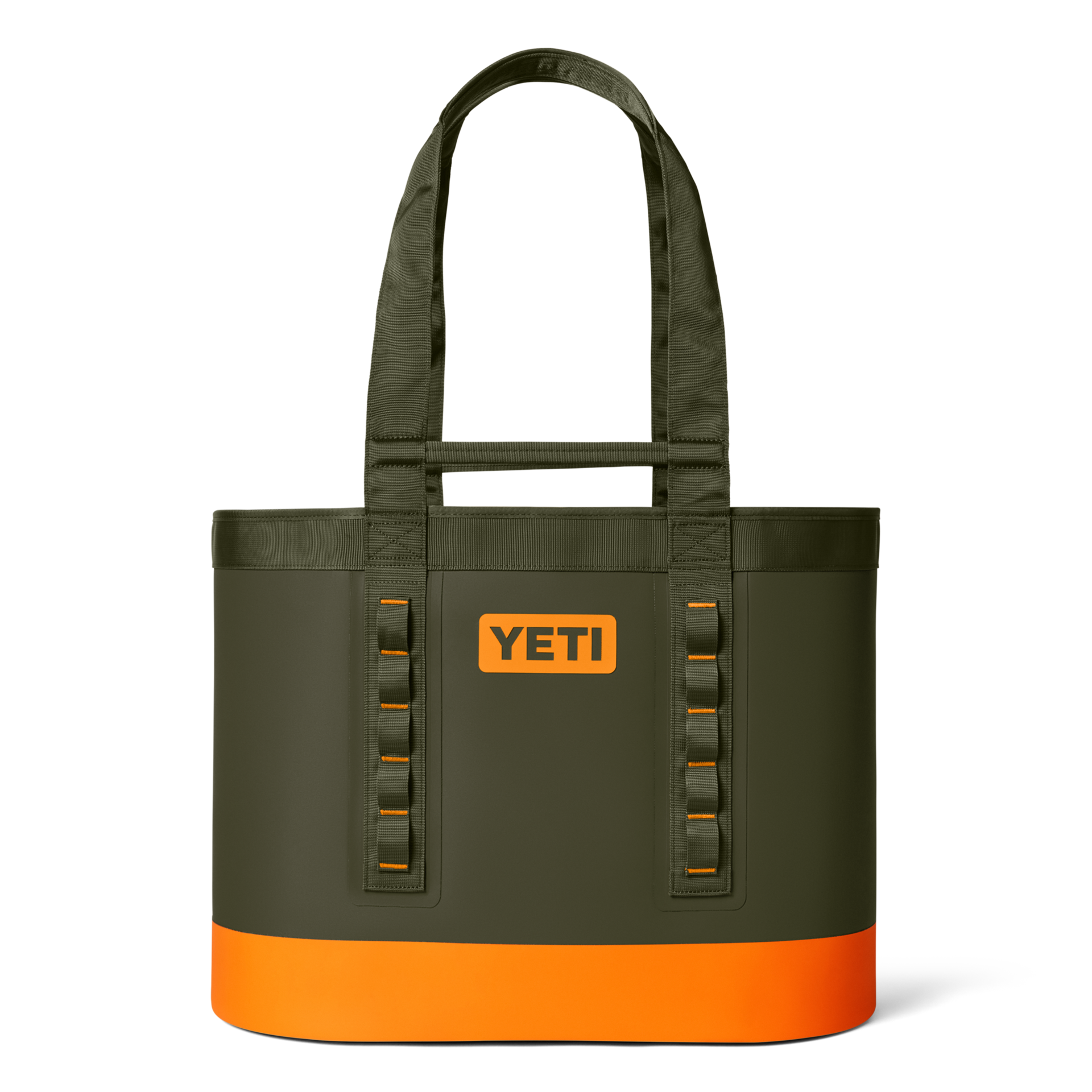 50 Carryall Tote Bag, Olive/King Crab Orange, large