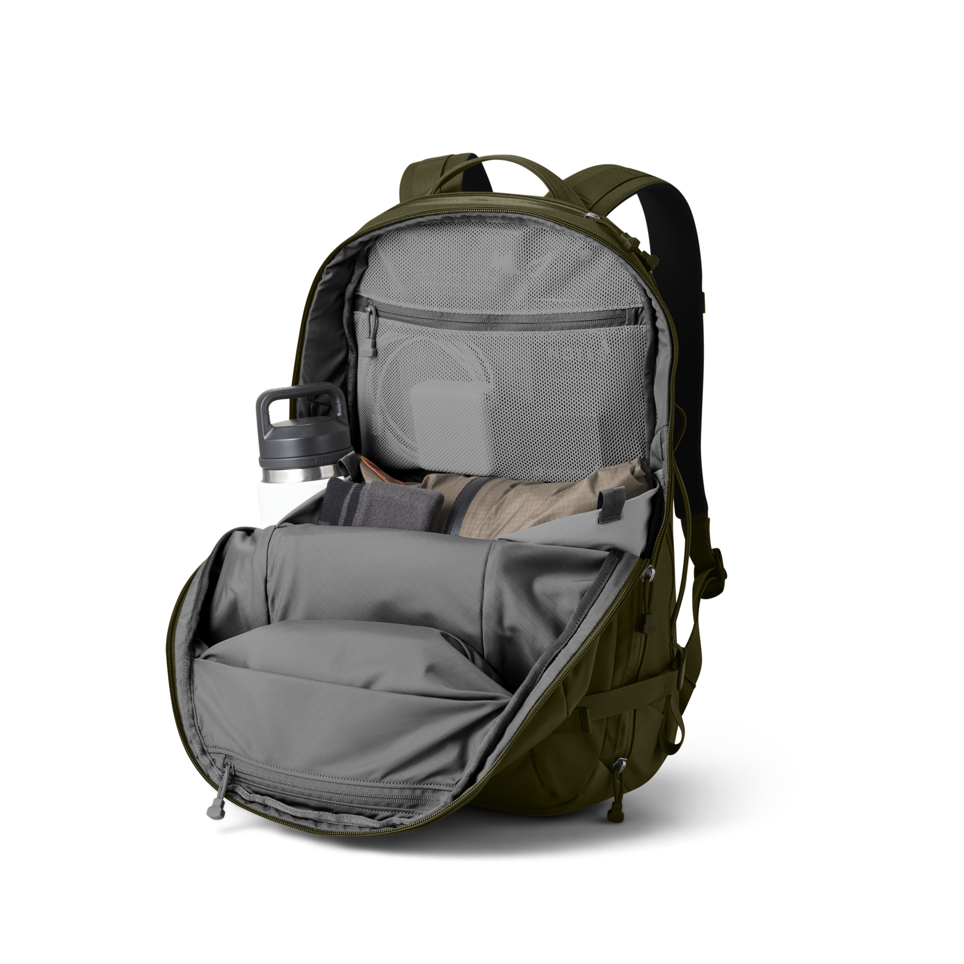 27L Carry On Backpack, Olive, large