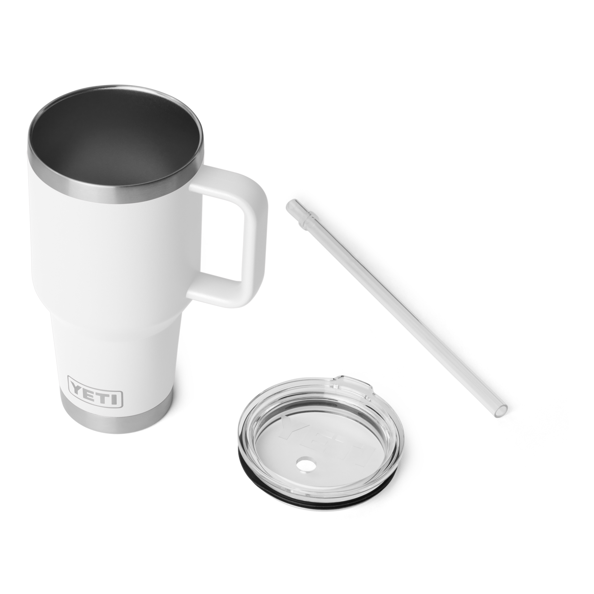 Vaso con sorbete de 35 oz (1 L), Blanco, large