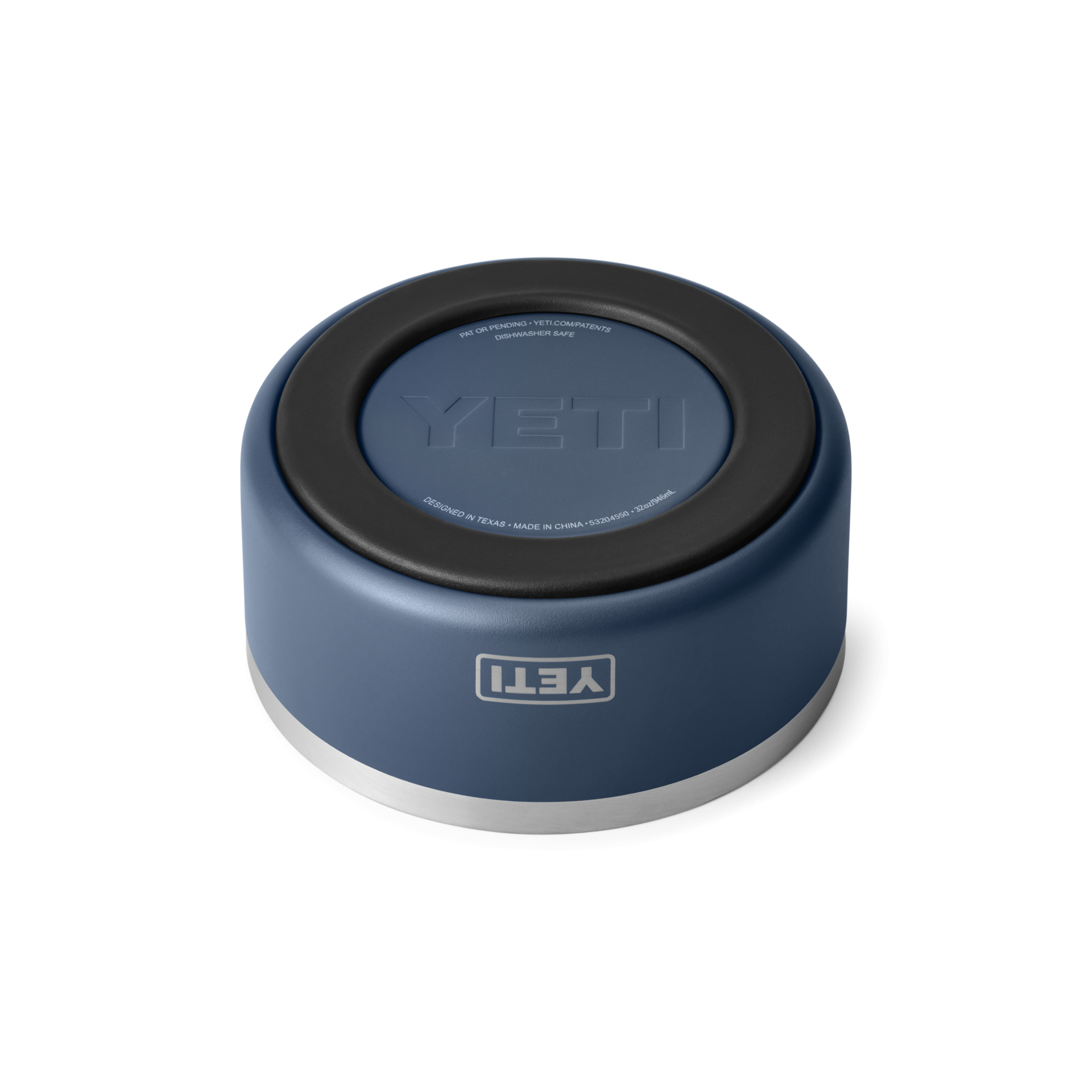 4 Dog Bowl, Navy, large