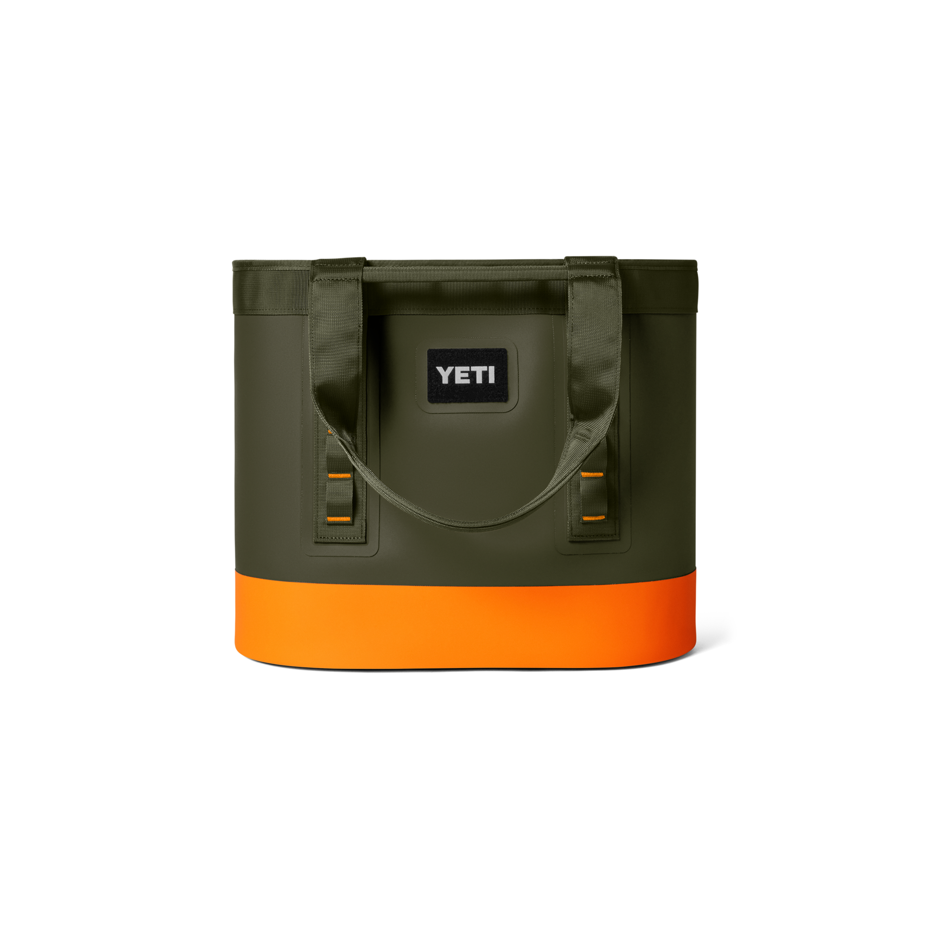 35 Carryall Tote Bag, Olive/King Crab Orange, large