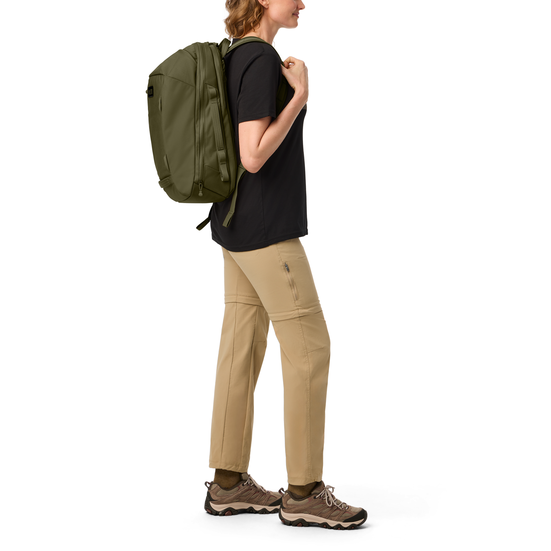 27L Carry On Backpack, Olive, large