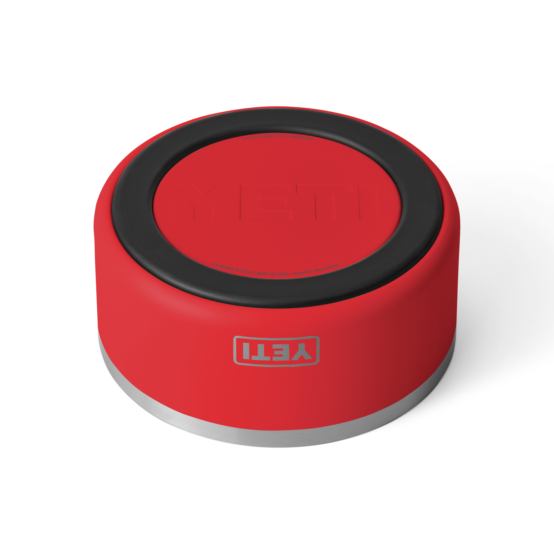 8 Dog Bowl, Rescue Red, large