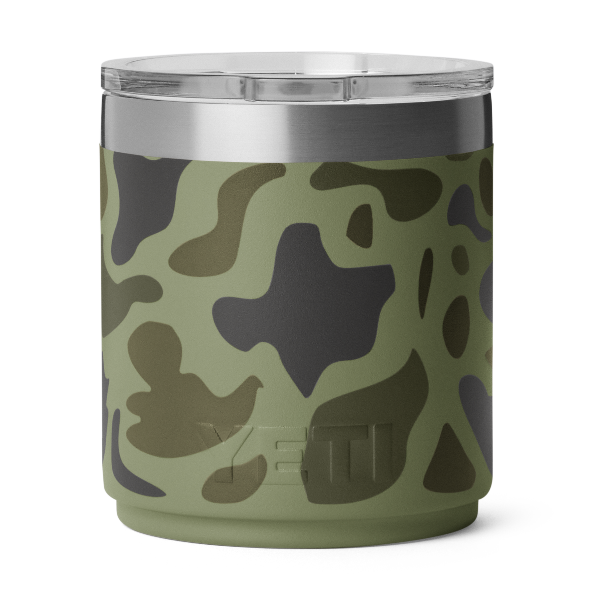 10 oz Stackable Lowball, Olive Camo, large