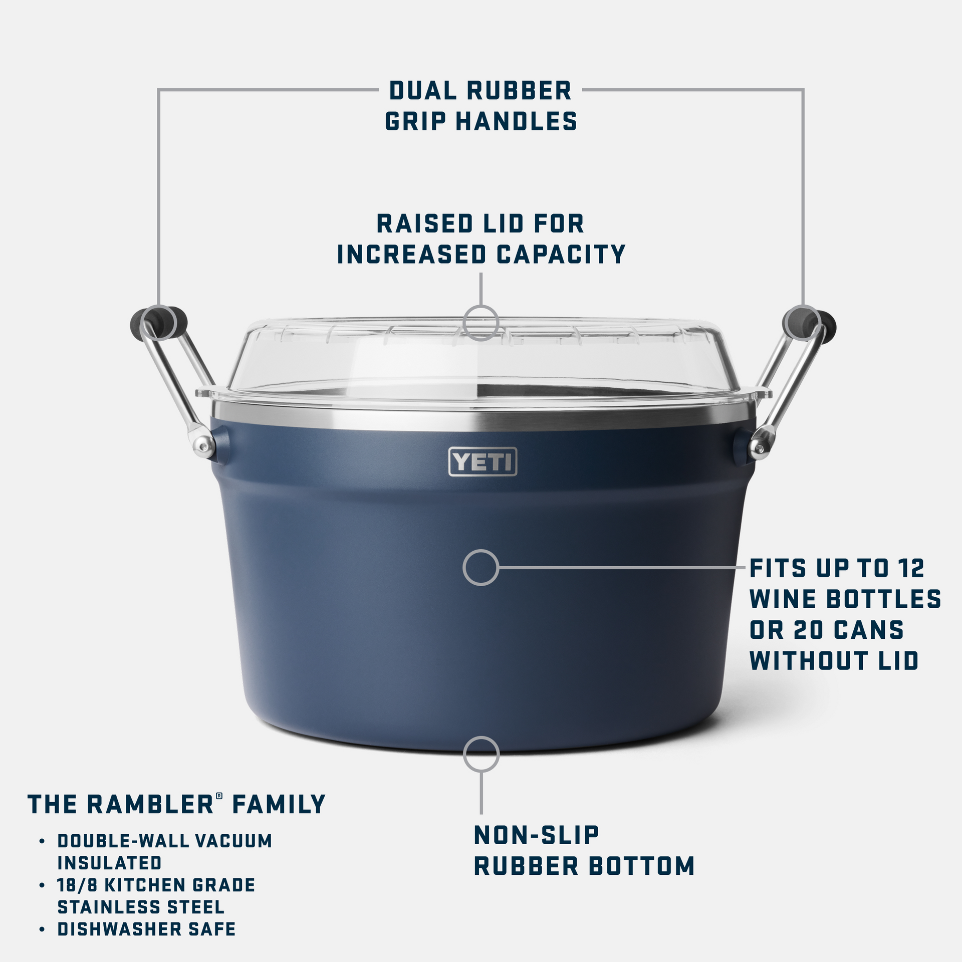 Beverage Tub, Cape Taupe, large