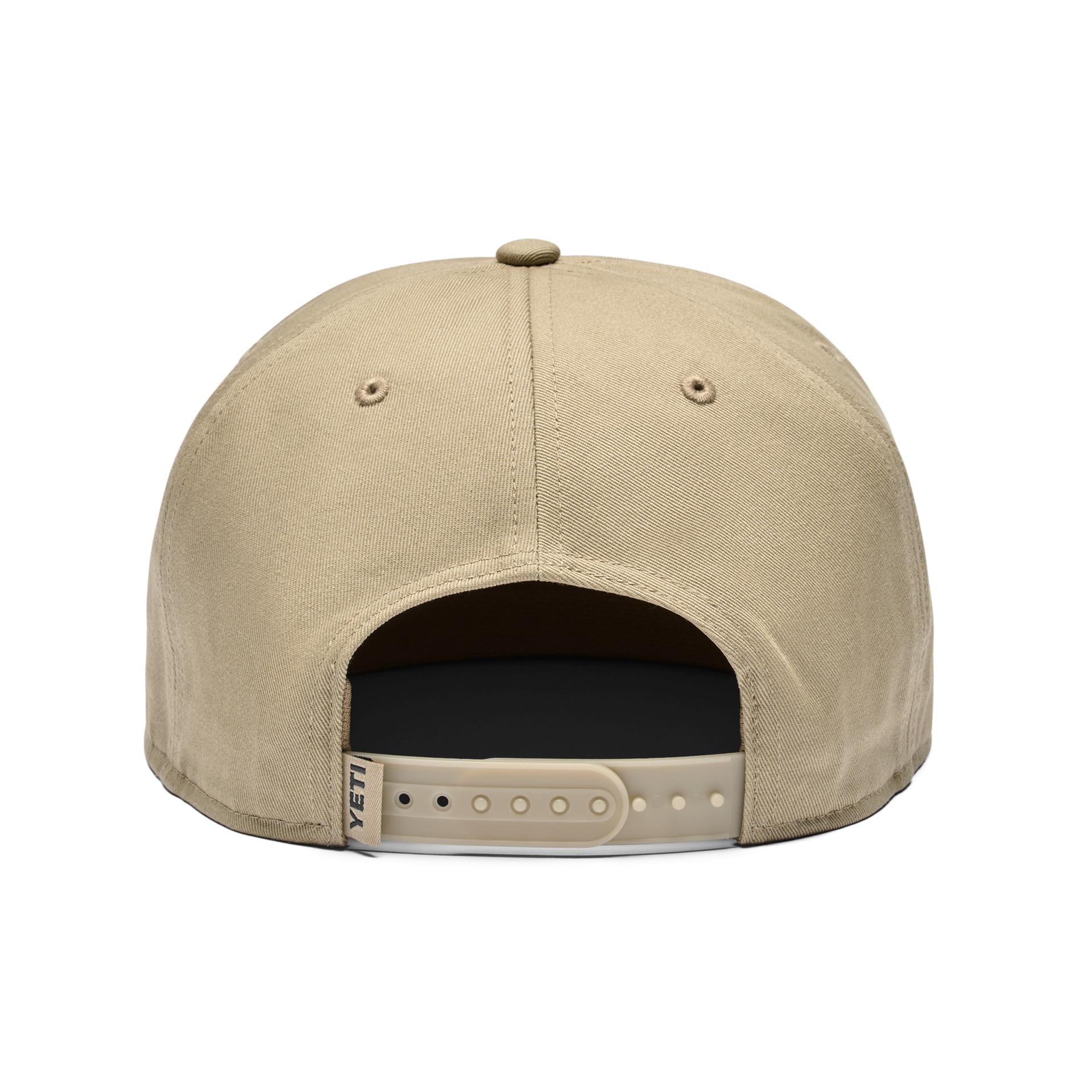 Flat Brim Rope Hat, Khaki, large