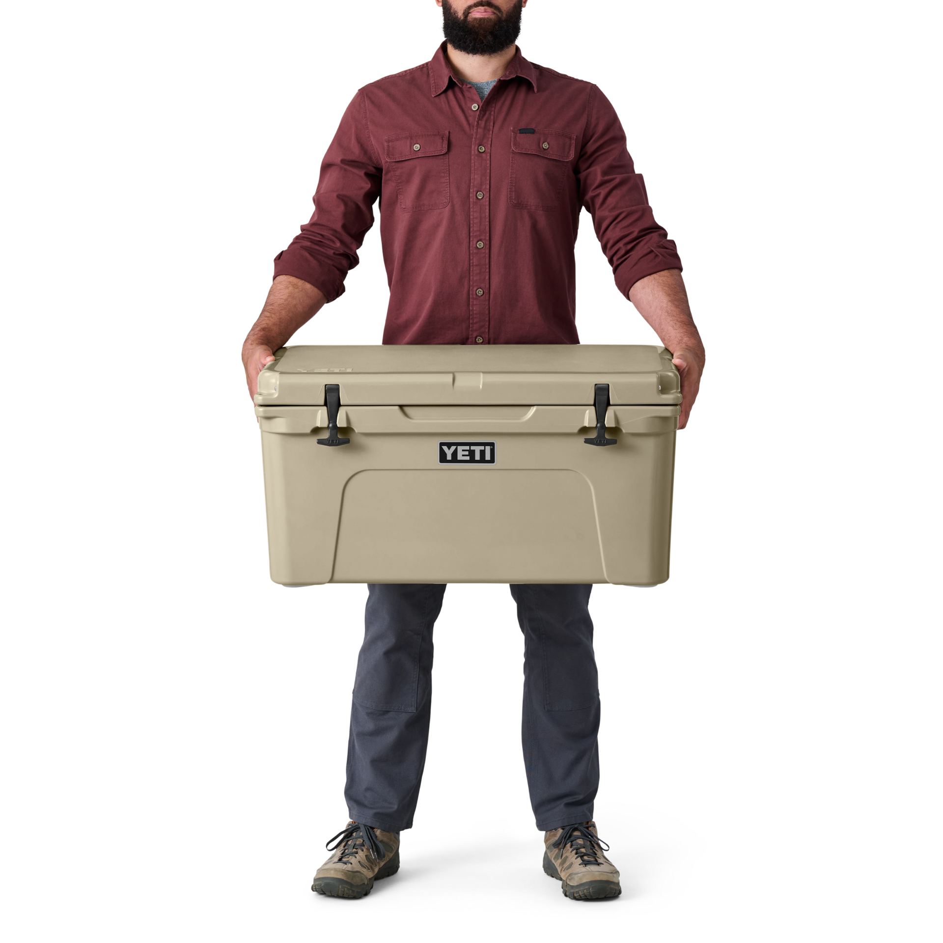 65 Hard Cooler, Rescue Red, large