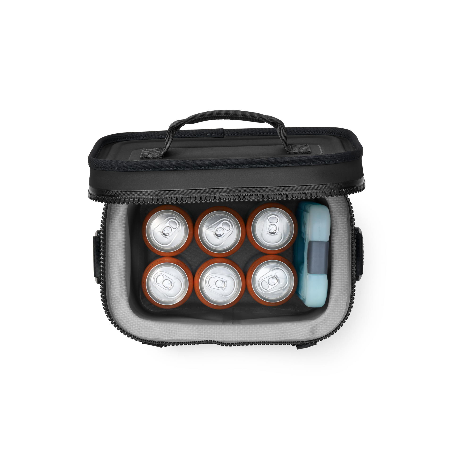 8 Soft Cooler, Black, large