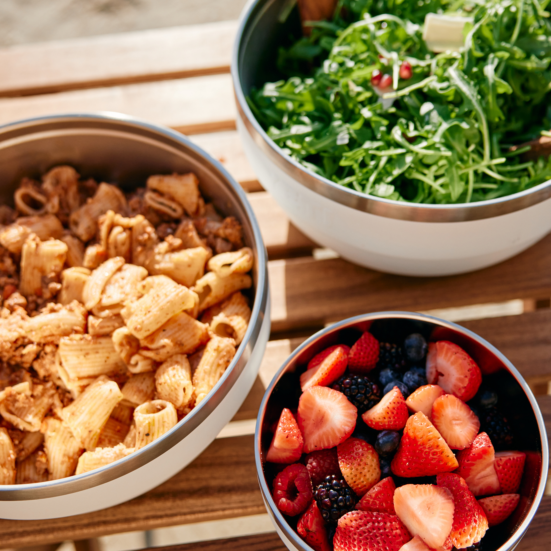 Insulated Bowl Set, Navy, large