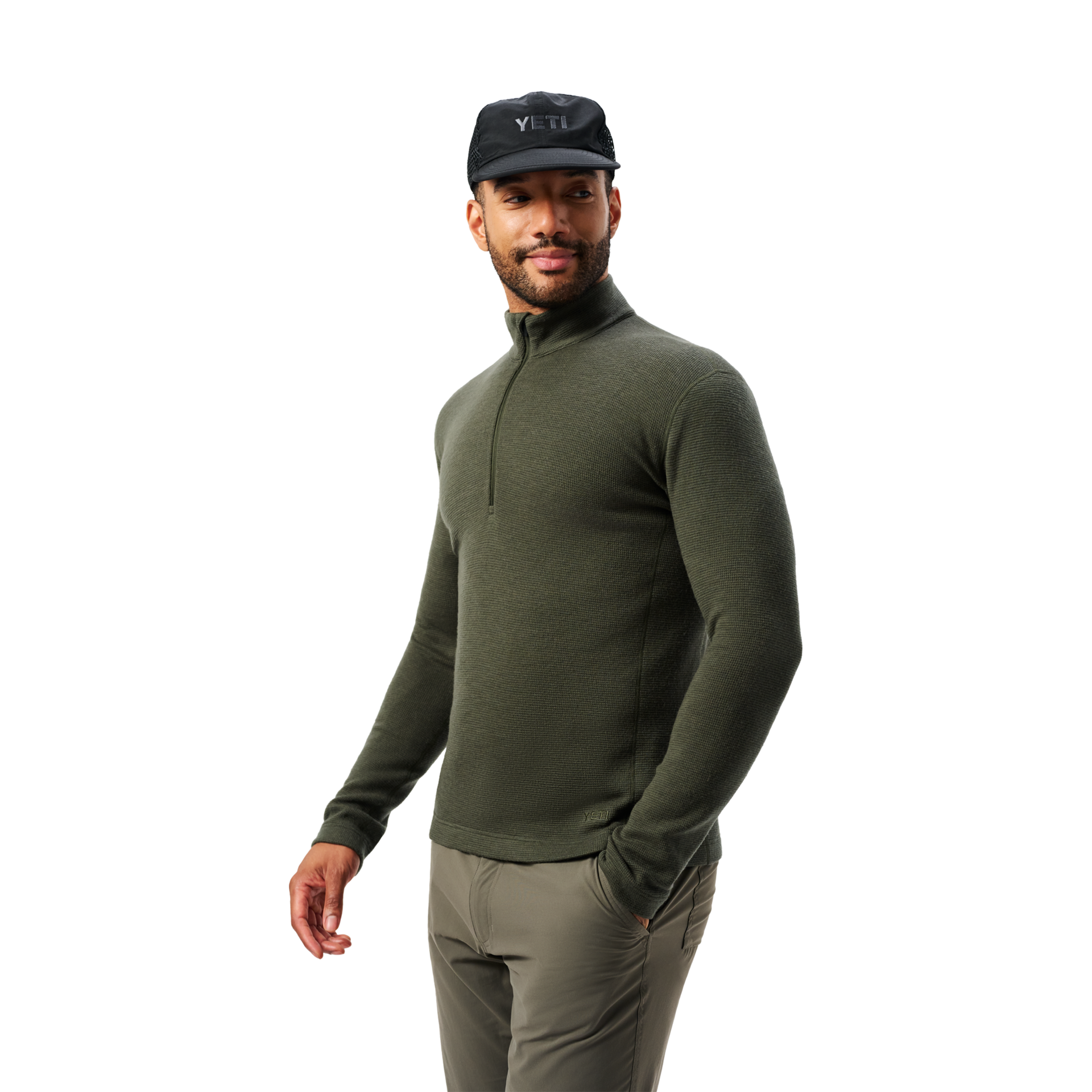 Men&rsquo;s Merino 250 Quarter-Zip, Deep Green, large