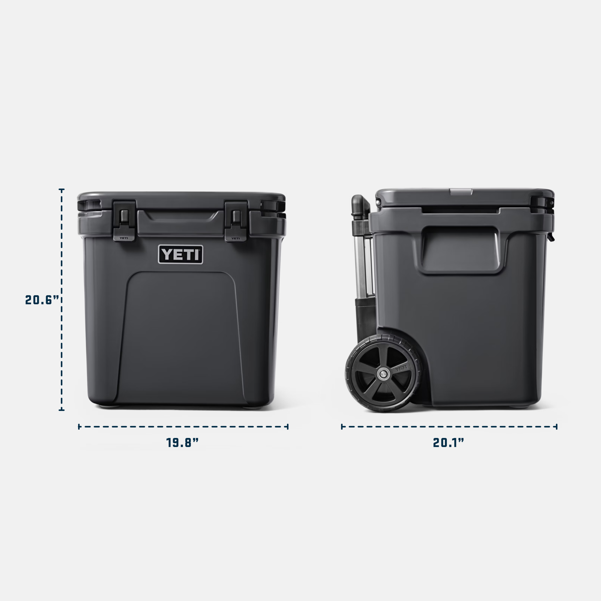 48 Wheeled Cooler, Charcoal, large