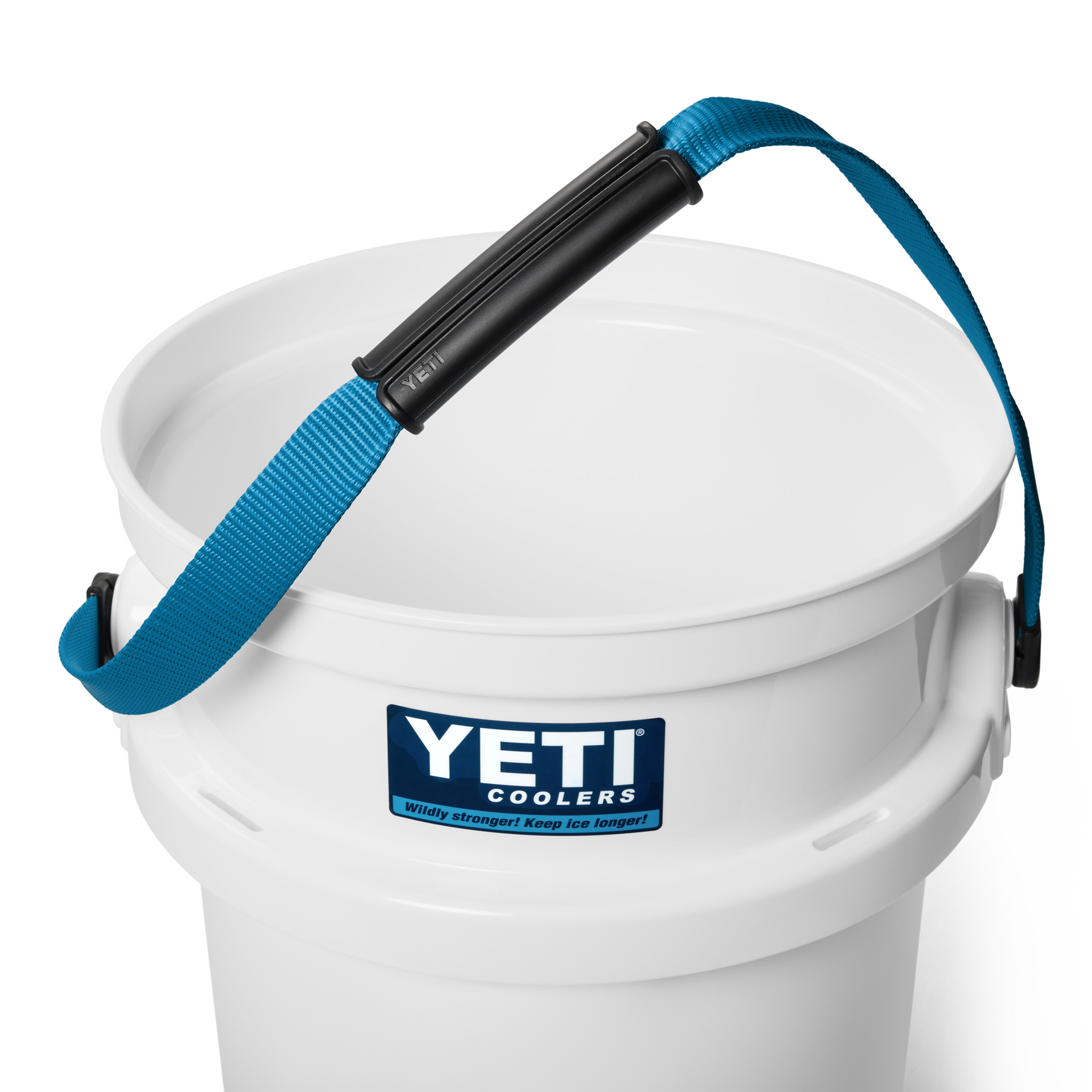 5-Gallon Bucket, White/Blue, large