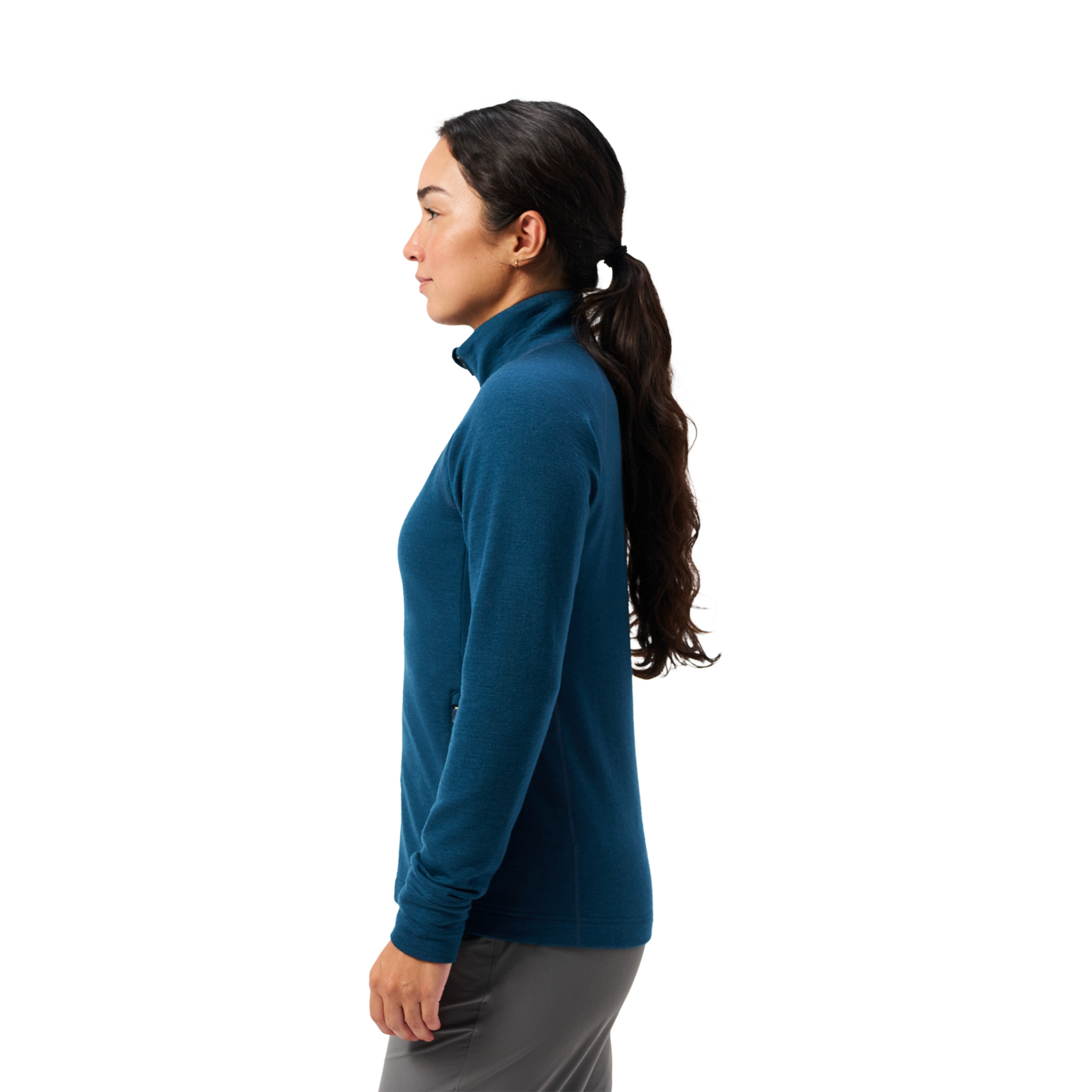 Women&rsquo;s Merino 310 Full-Zip, Pinyon Blue, large
