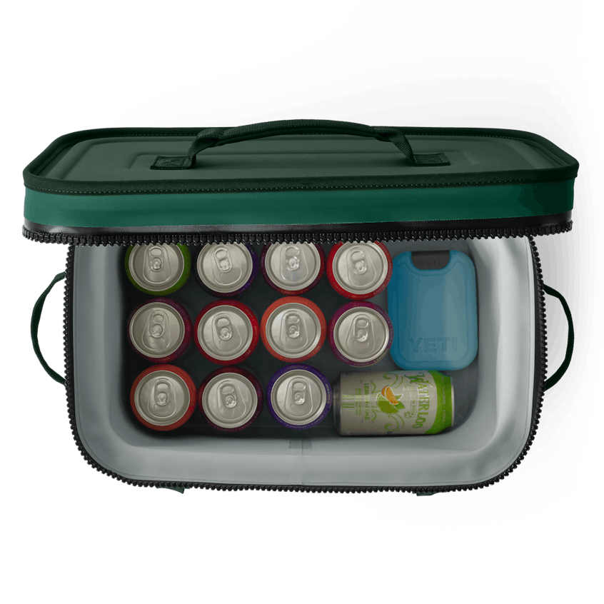 18 Soft Cooler, Black Forest Green, large