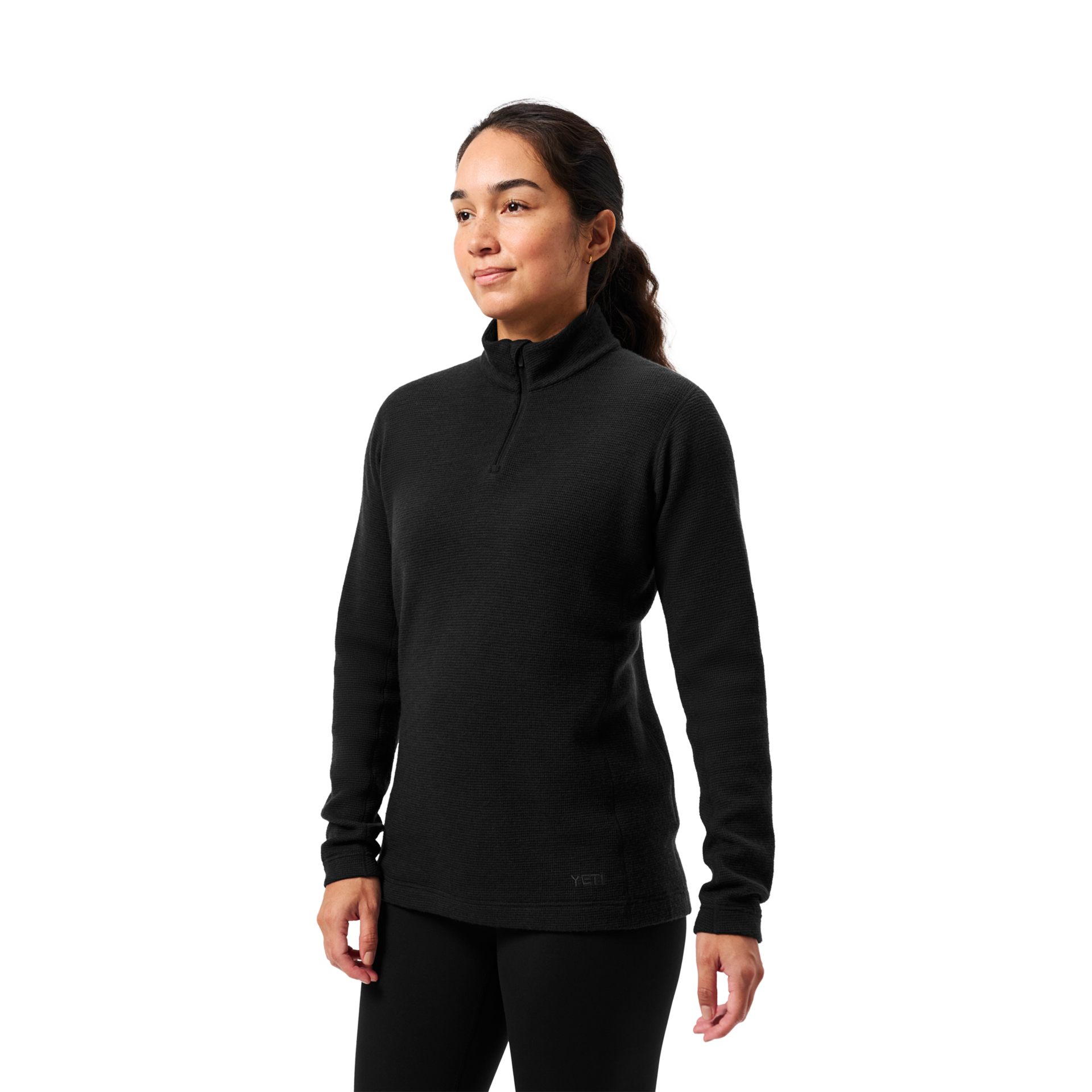 Women&rsquo;s Merino 250 Quarter-Zip, Black, large