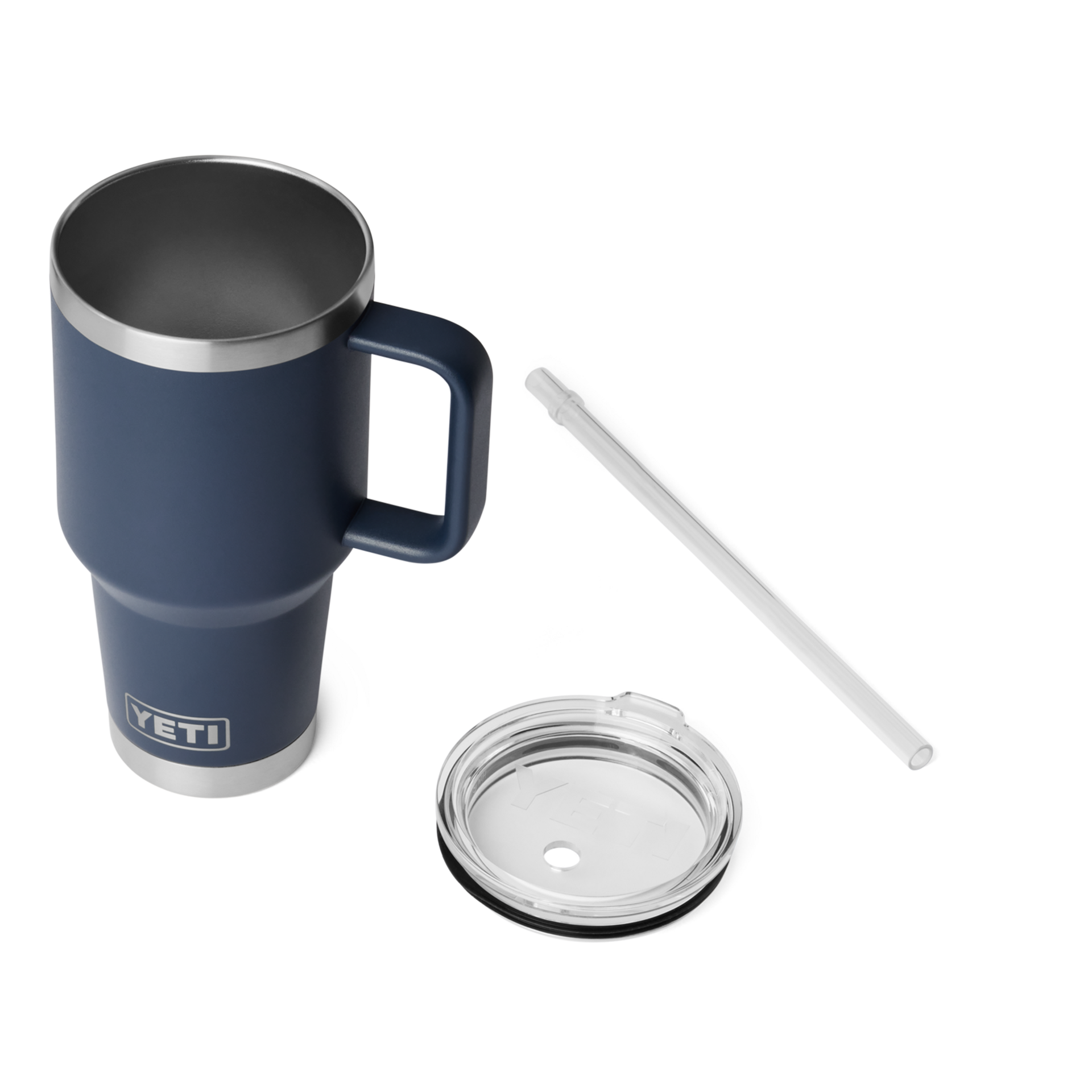 Vaso con sorbete de 35 oz (1 L), Azul marino, large