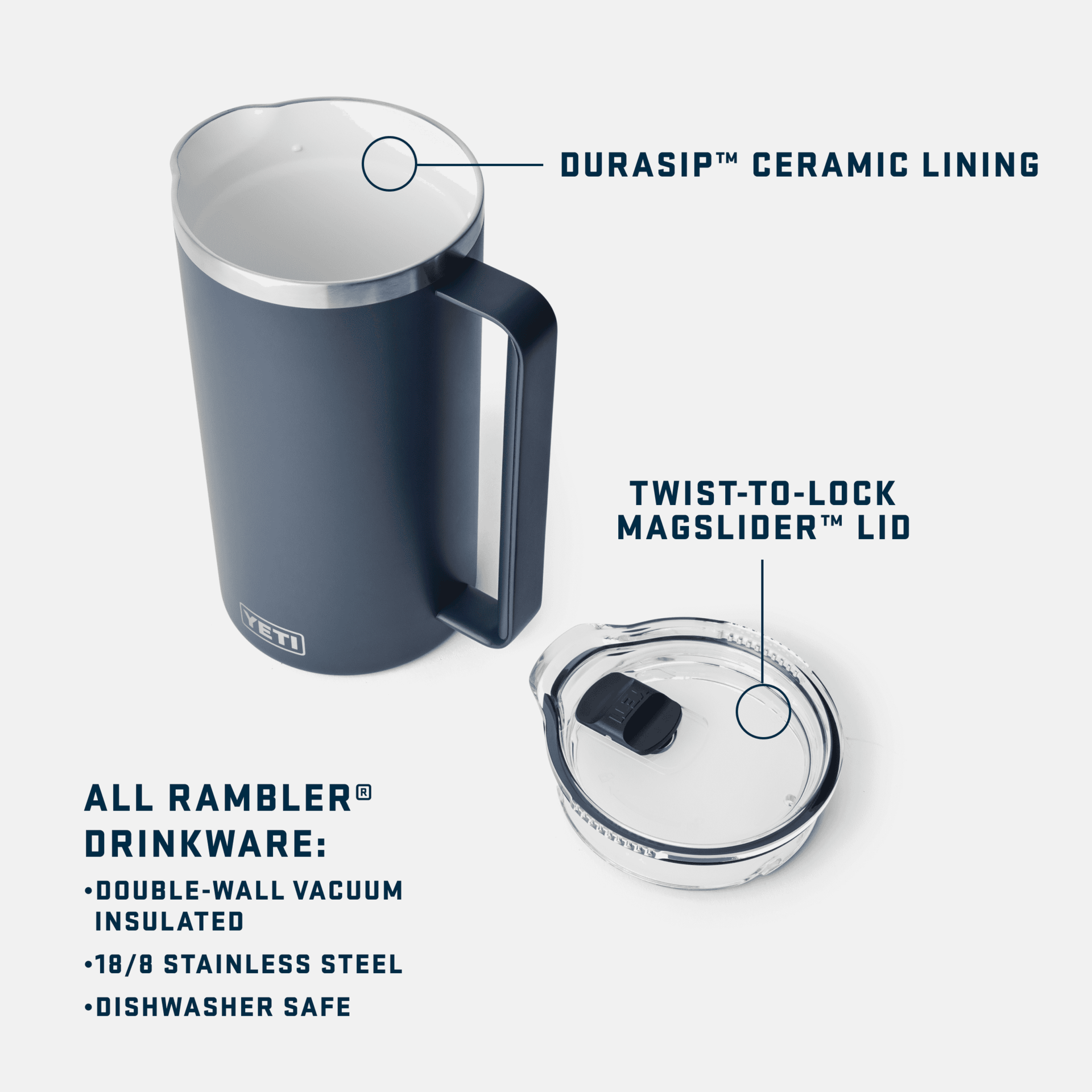 64 oz Pitcher, Cherry Blossom, large