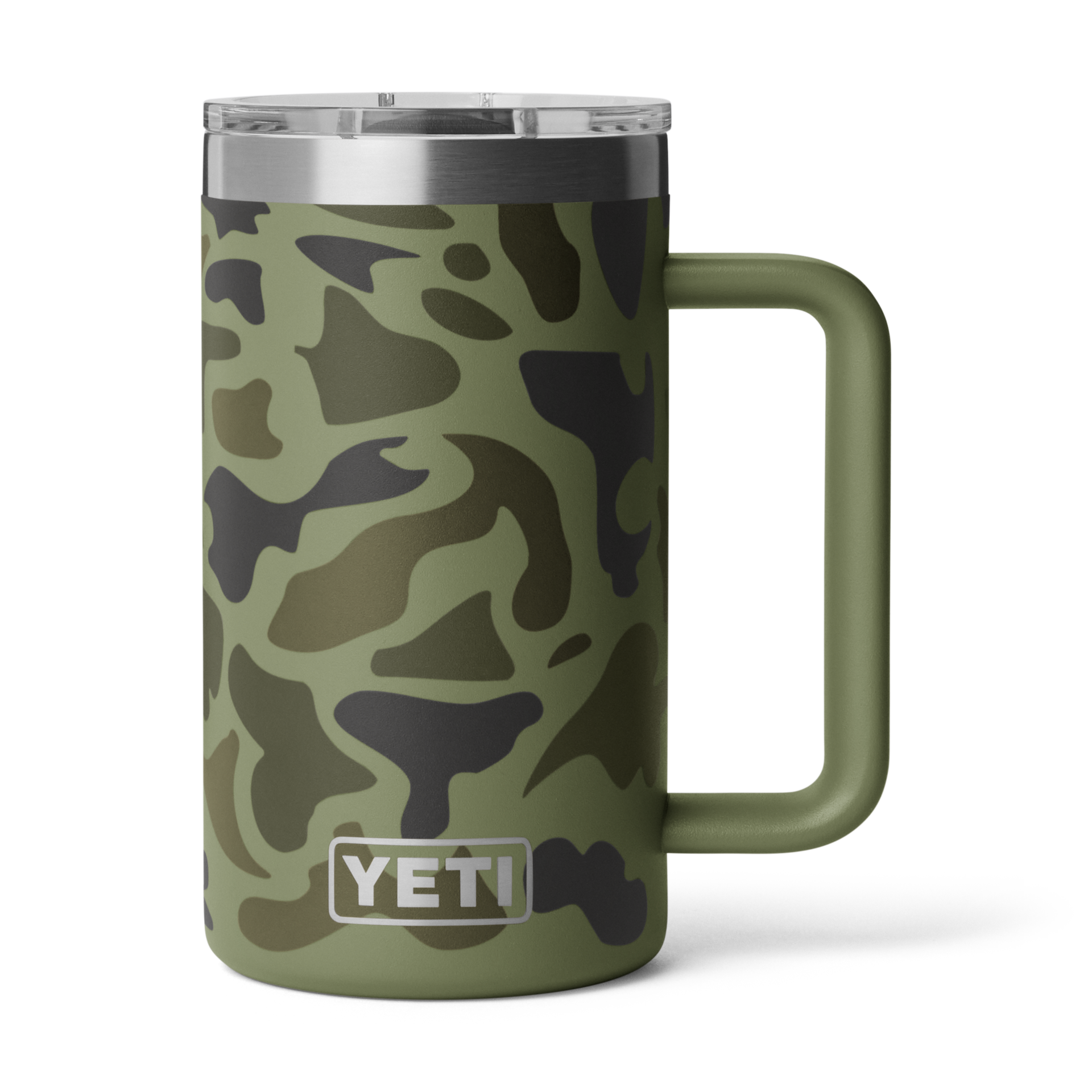 24 oz Stackable Mug, Olive Camo, large