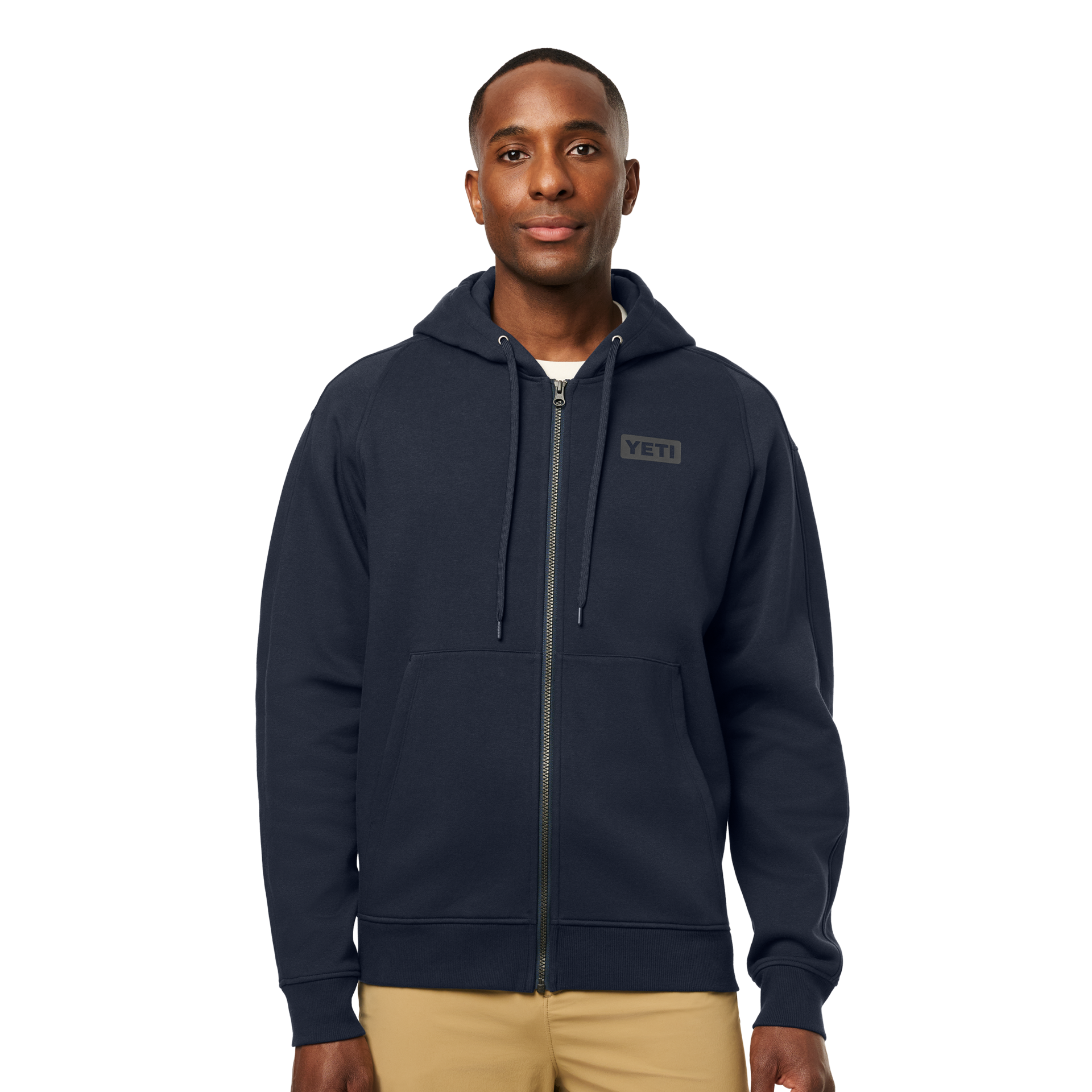 Full Zip Hoodie, Navy, large