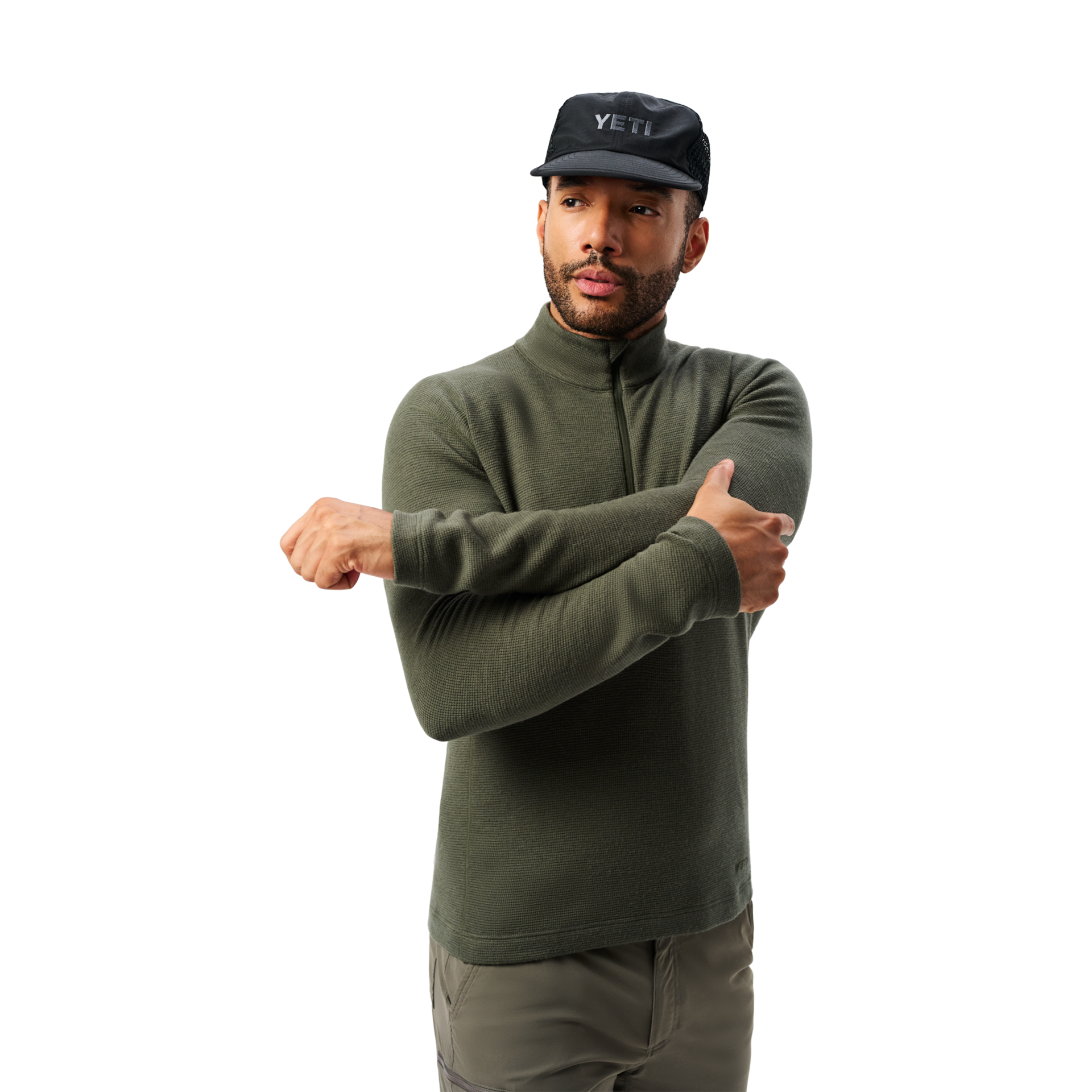 Men&rsquo;s Merino 250 Quarter-Zip, Deep Green, large