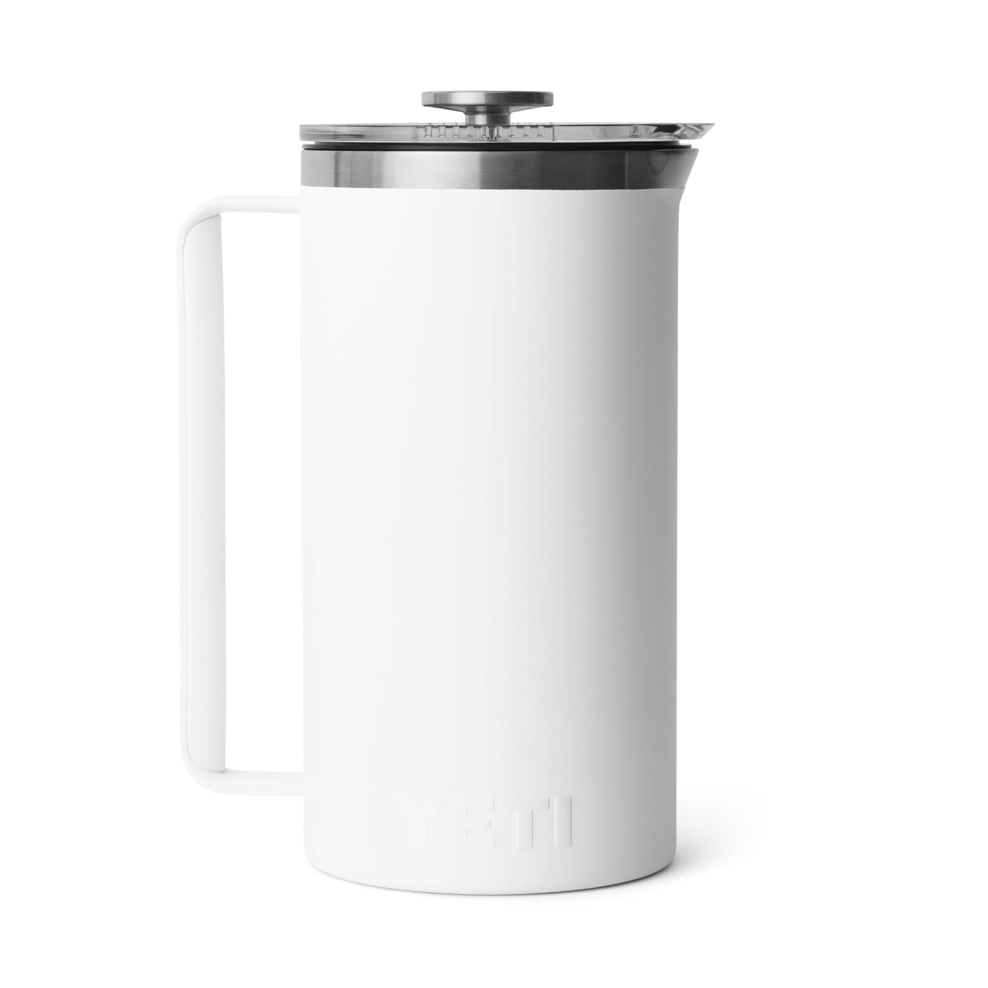 64 oz French Press, White, large