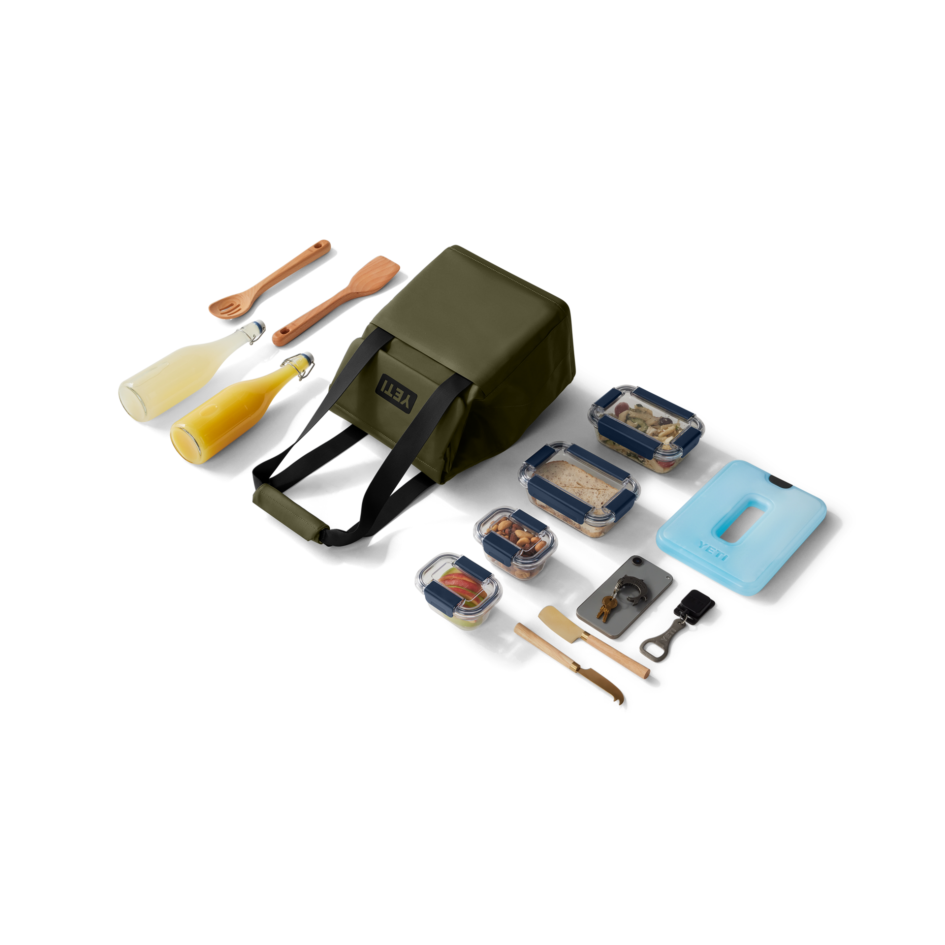 14L Tote Bag, Olive, large