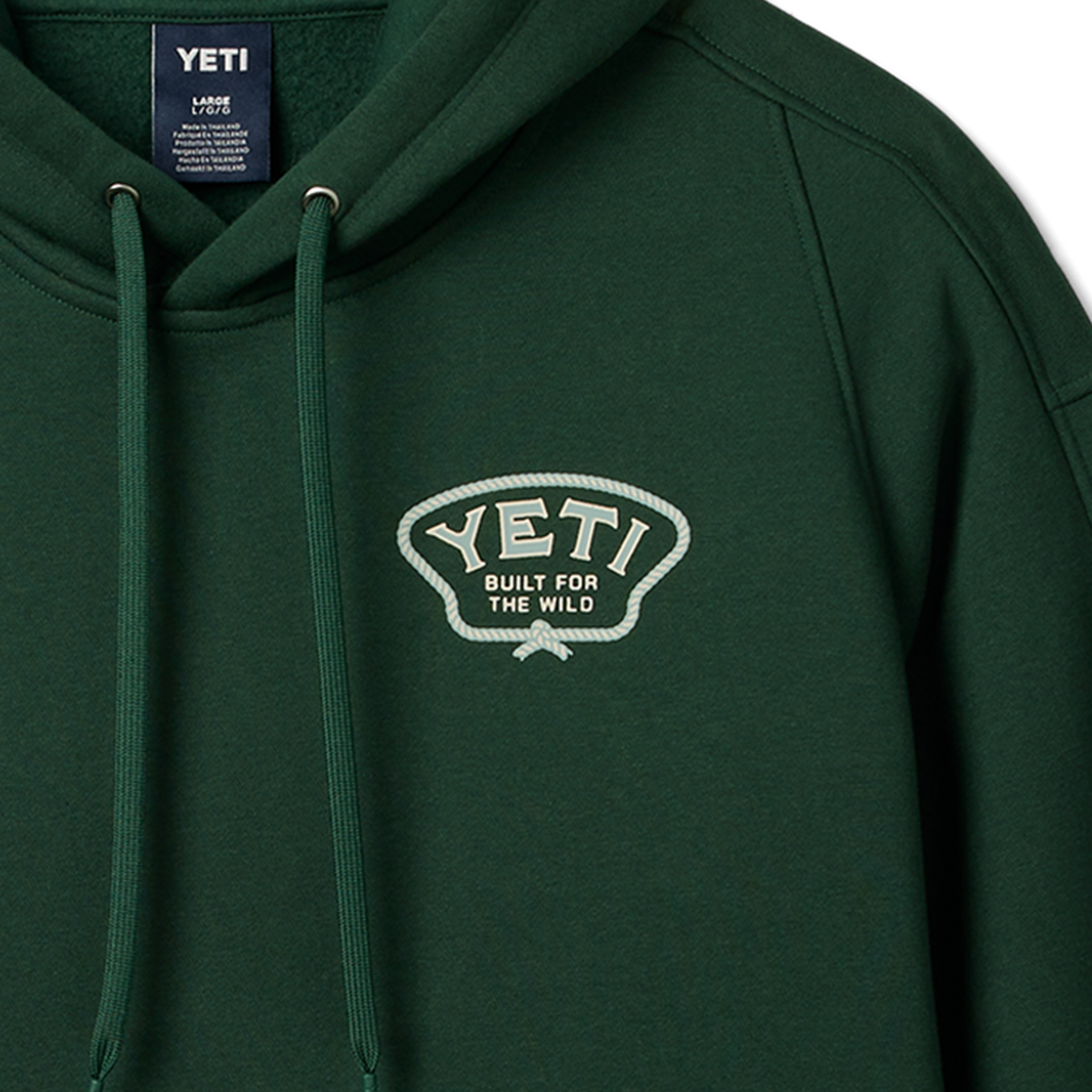 Fleece Hoodie, Dark Forest, large