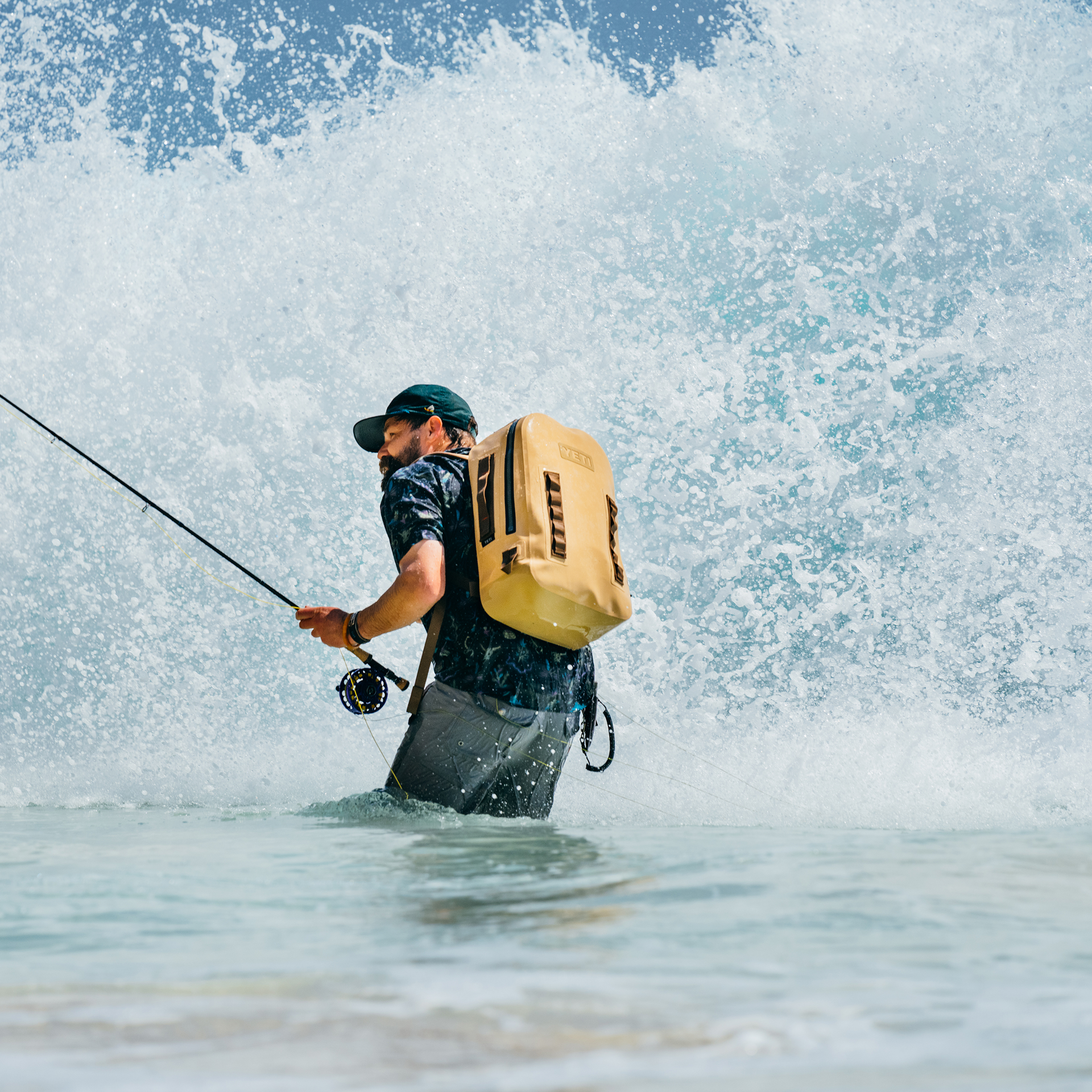 28L Waterproof Backpack, Black, large