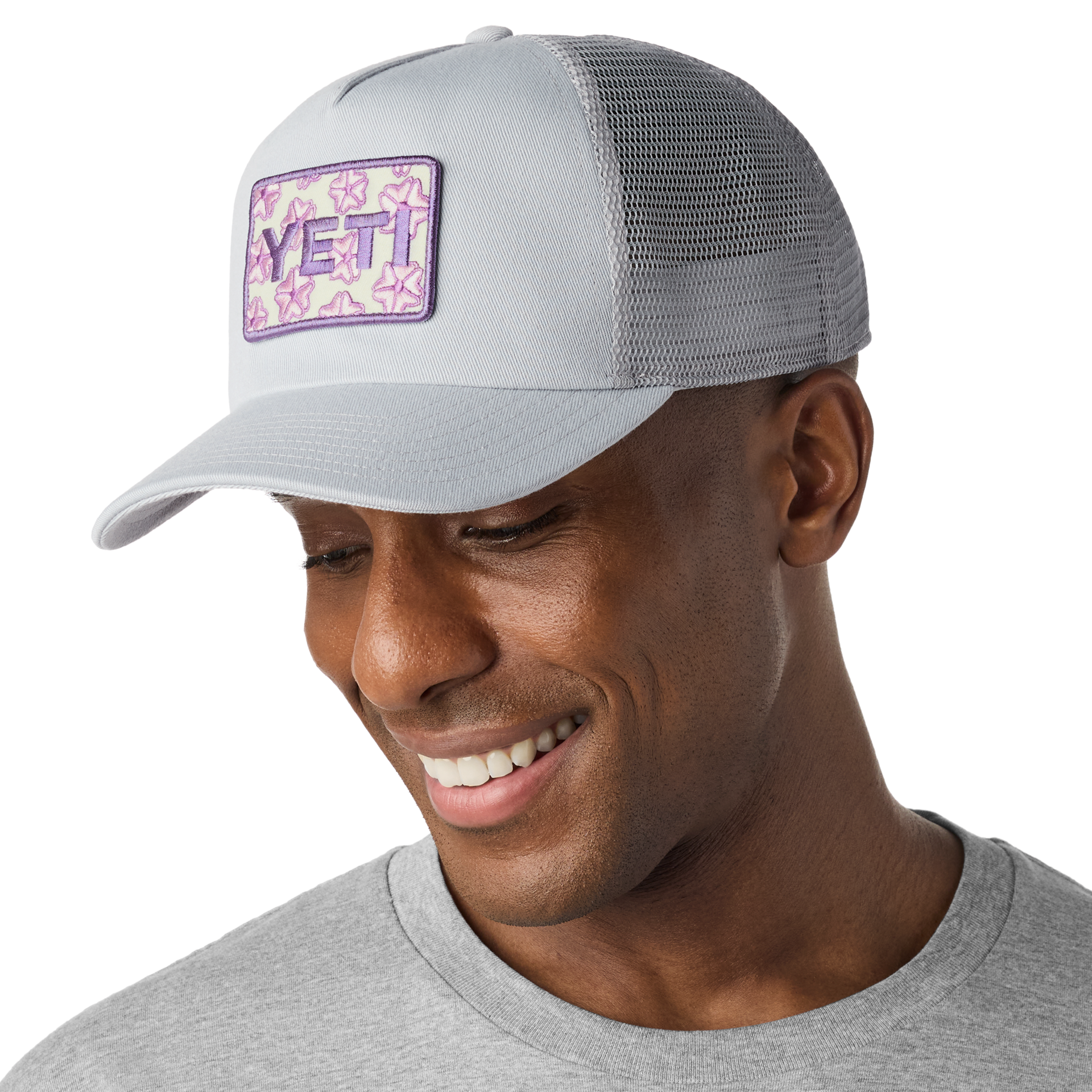 Gorra de camionero Cherry Blossom, Gris, large